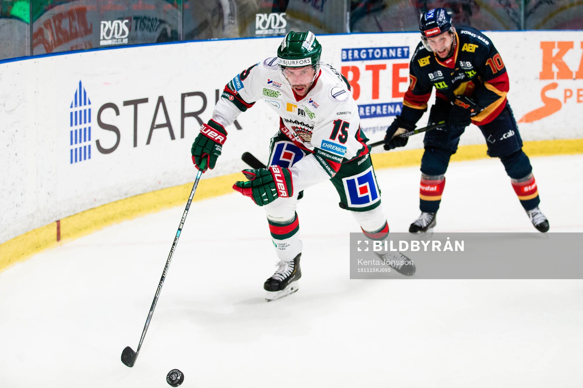 Frölundas Anders Grönlund och Djurgårdens Niclas Bergfors