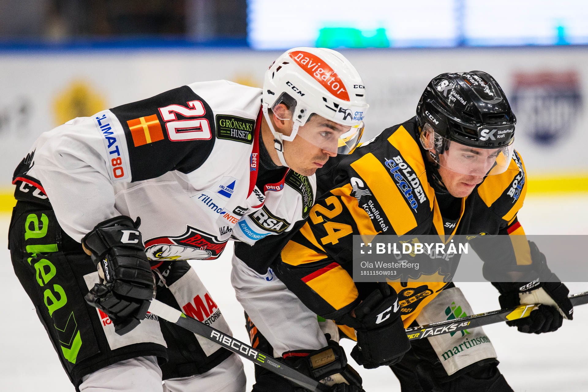 Malmö Redhawks Henrik Hetta och Skellefteås Andreas