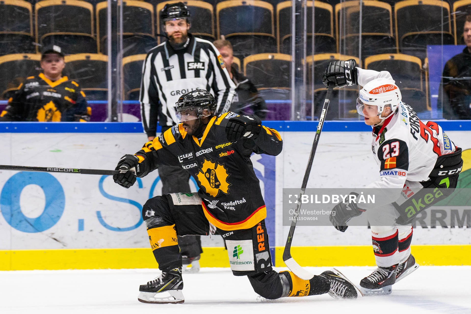 Skellefteås Edwin Hedberg och Malmö Redhawks Christoffer