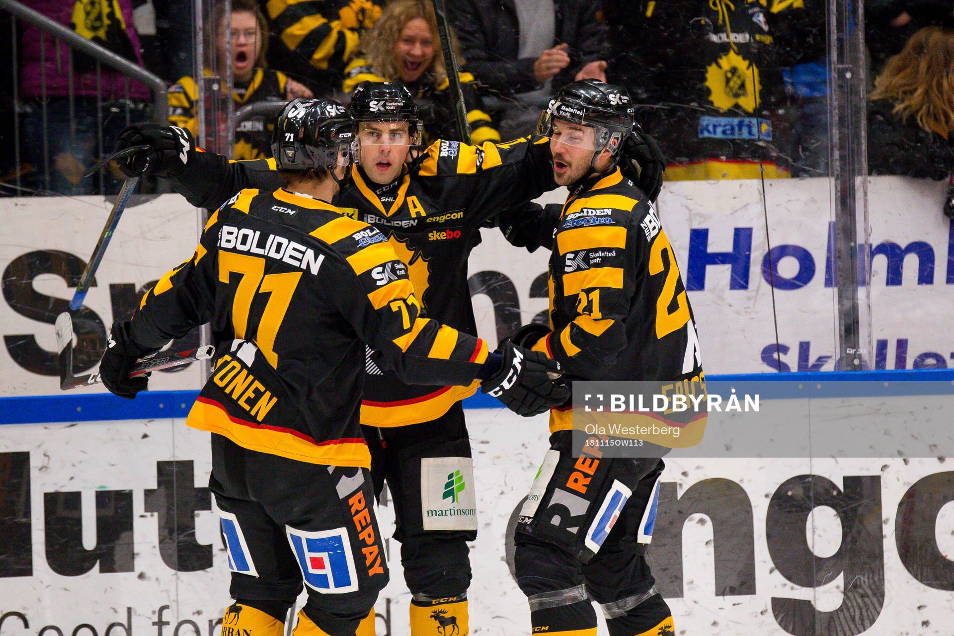 Skellefteås Joakim Lindström, Juhamatti Aaltonen och