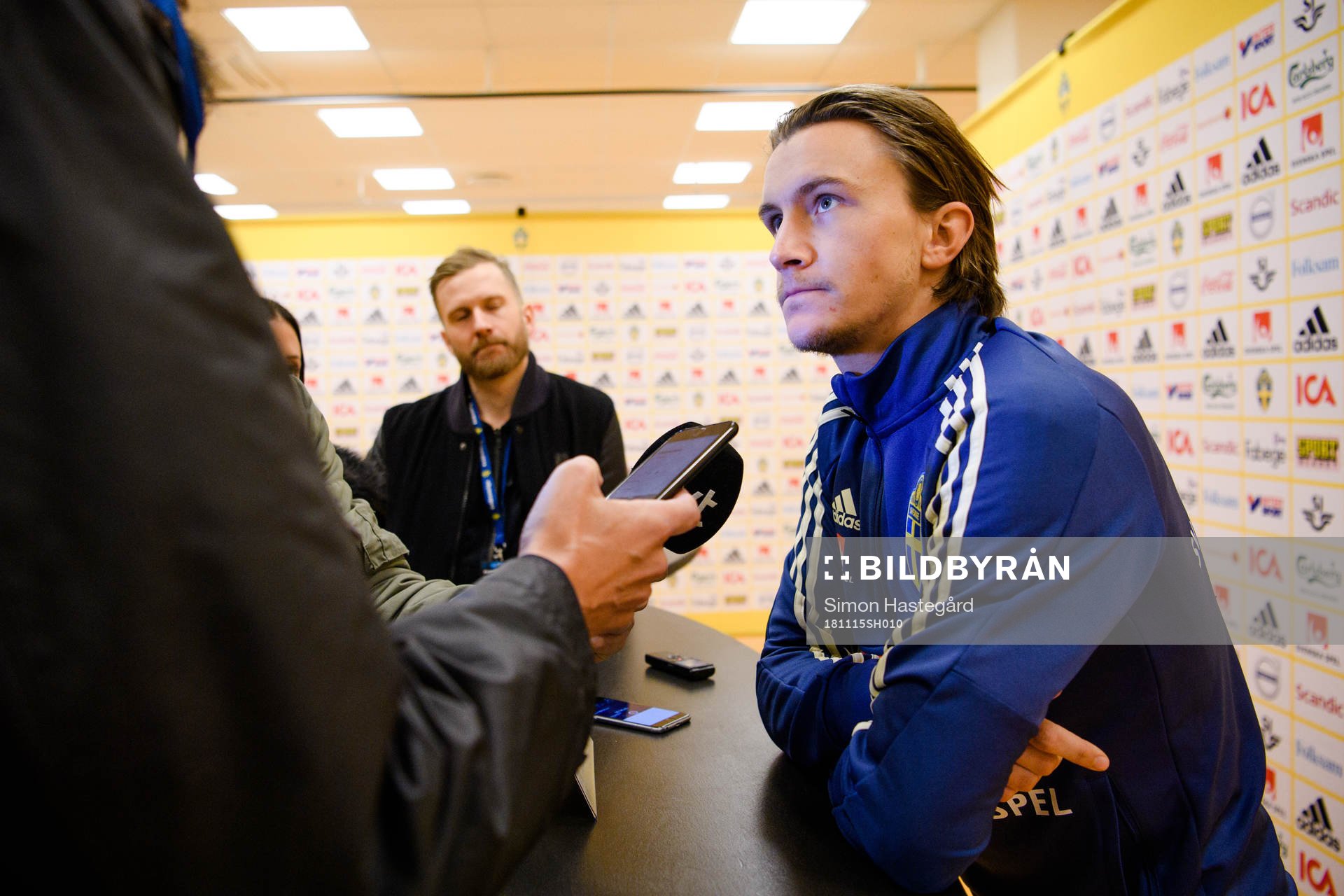 Kristoffer Olsson i mixed zone