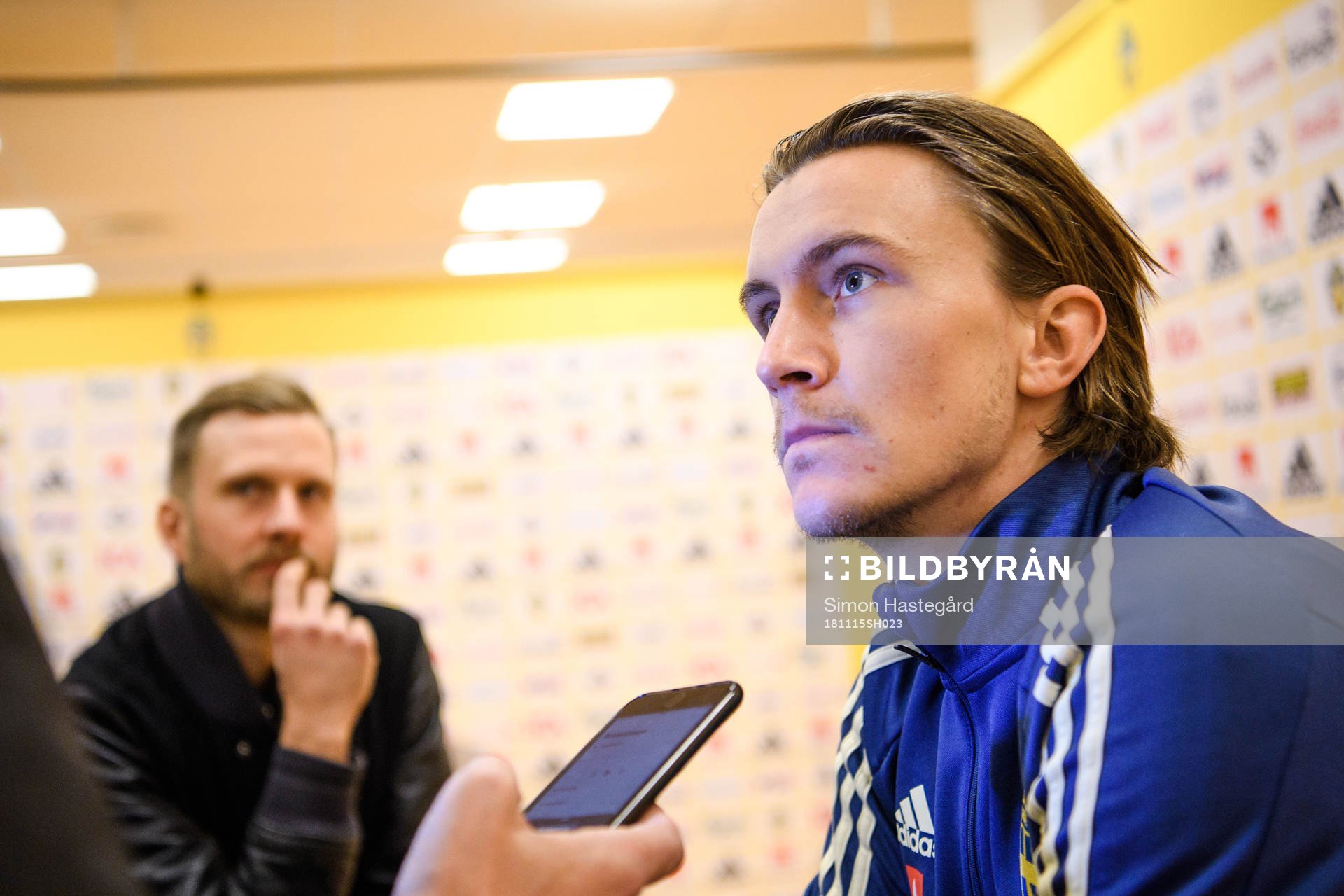 Kristoffer Olsson i mixed zone