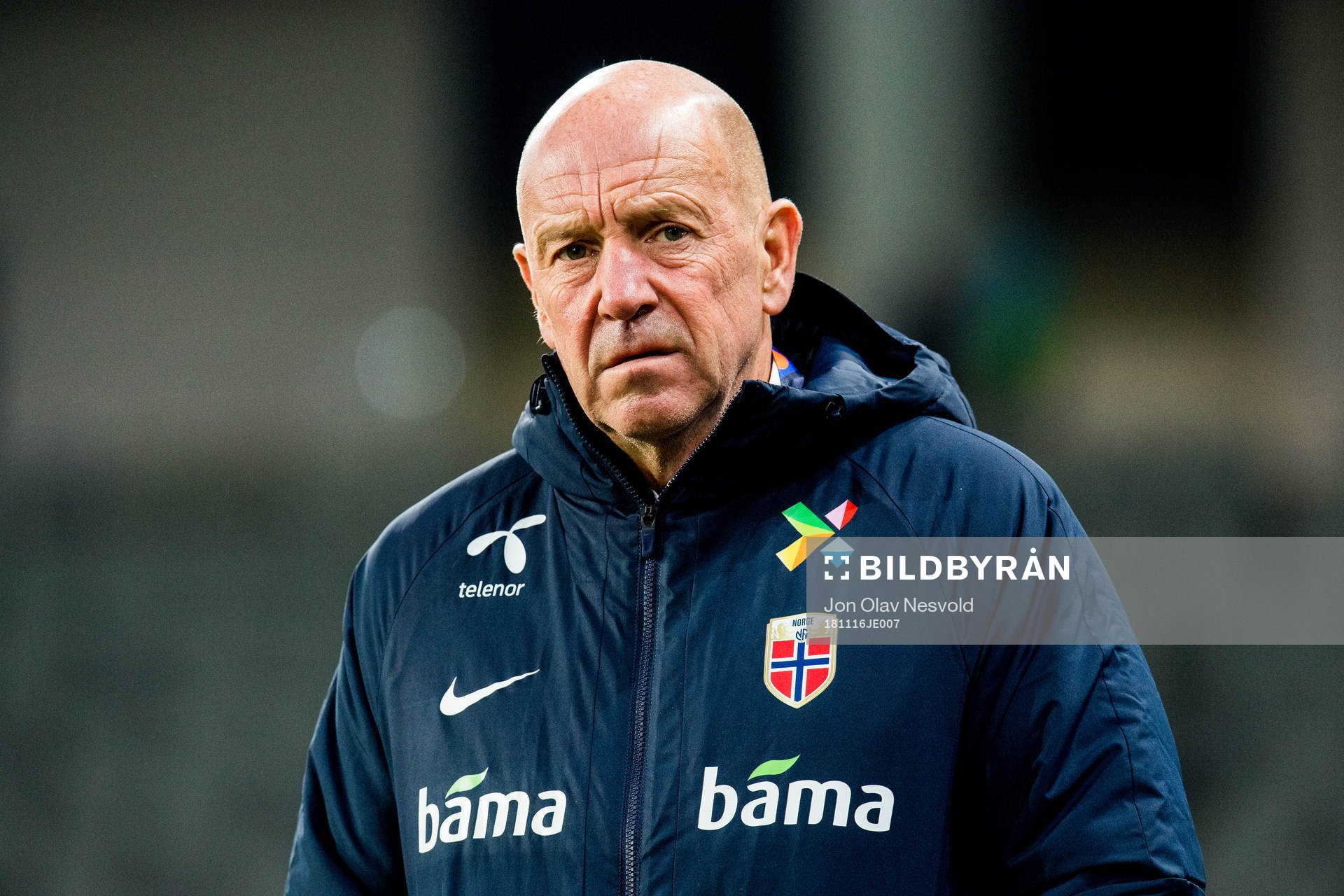 Nils Johan Semb, sports director of Norway, ahead of the Nations League match between Slovenia and Norway on November 16, 2018 in Ljubljana.