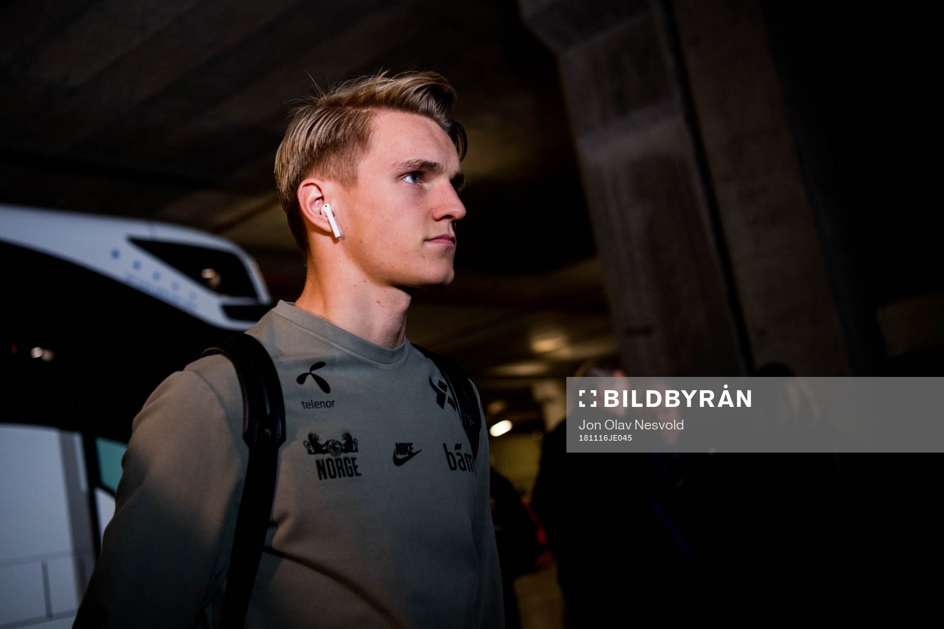 Martin Ødegaard of Norway arrives