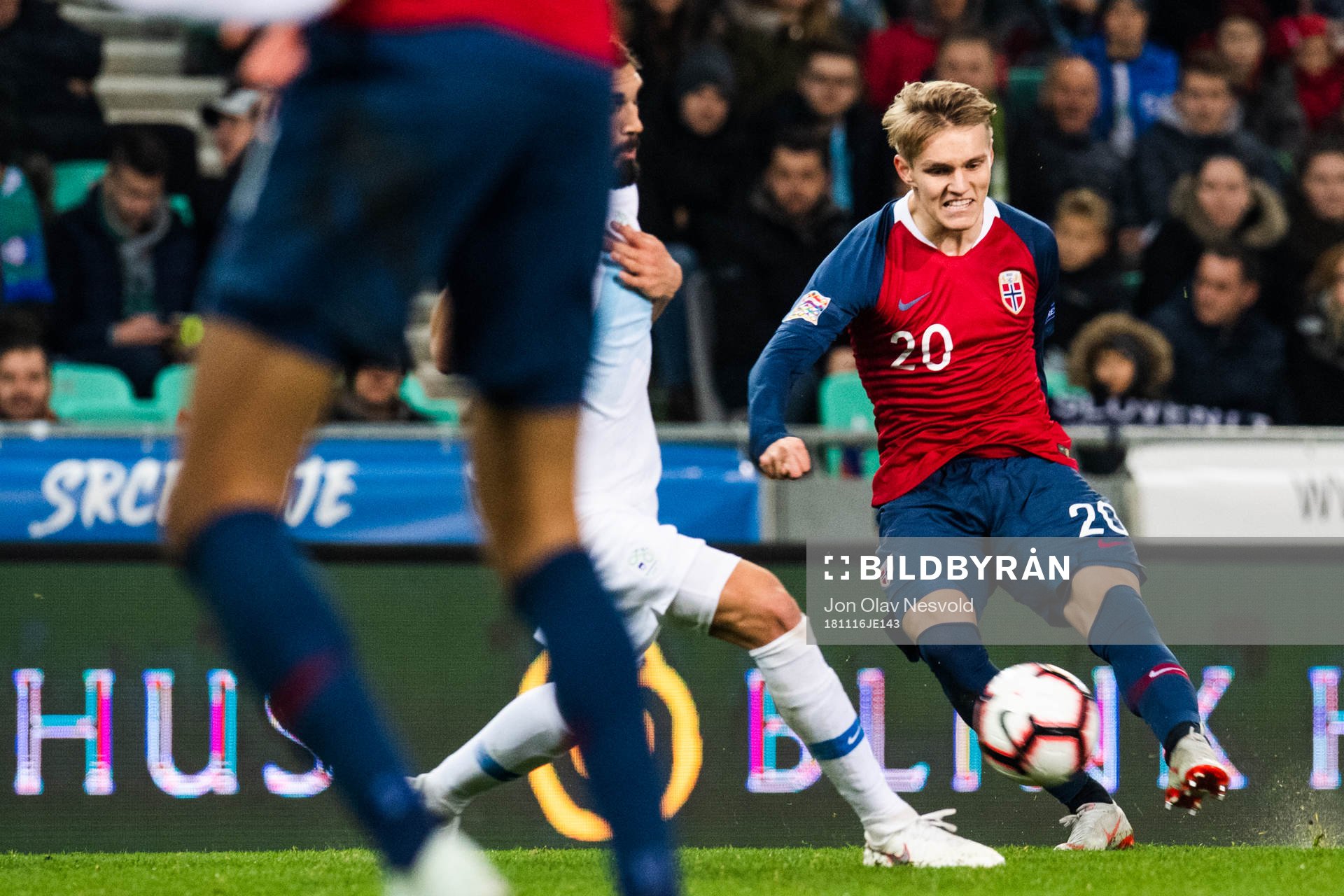 Martin Ødegaard of Norway shoots