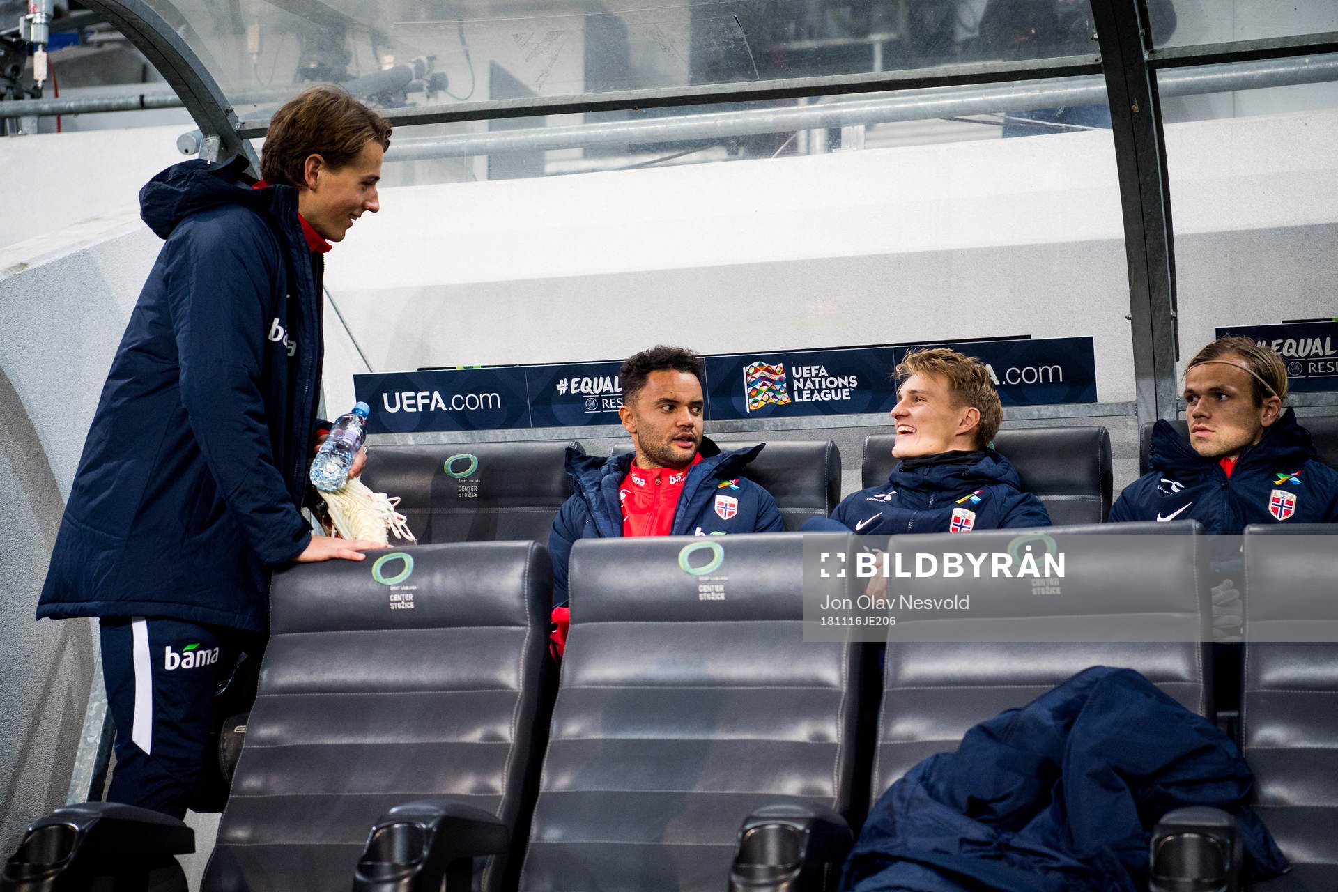 Sander Berge, goalkeeper Sten Grytebust, Martin Ødegaard