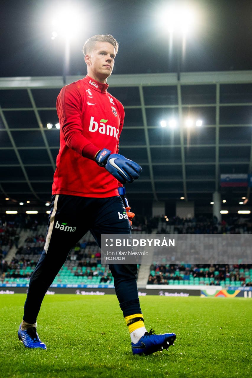 Goalkeeper Ørjan Håskjold Nyland of Norway
