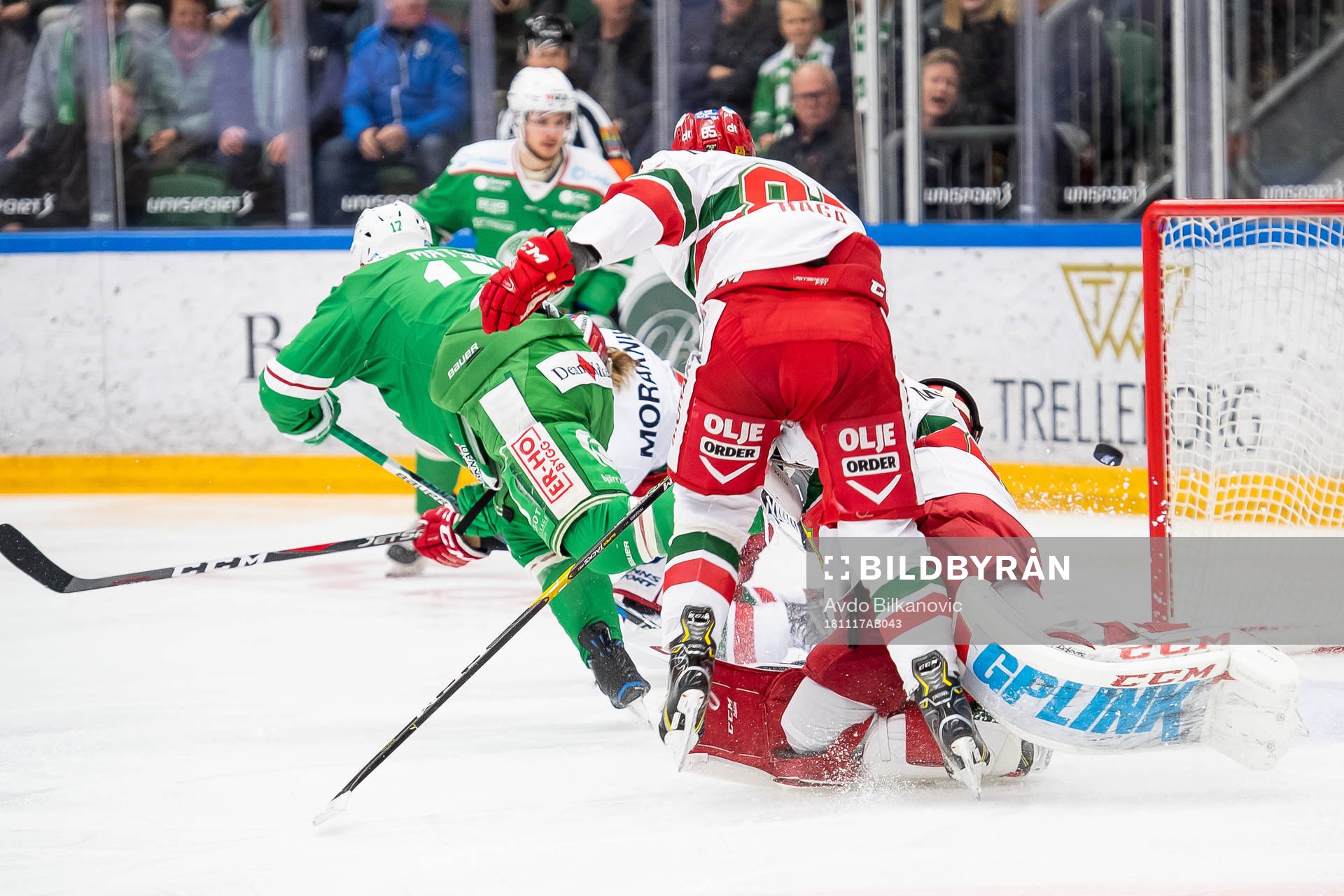 Rögles Taylor Matson (ej på bild) gör mål på Moras