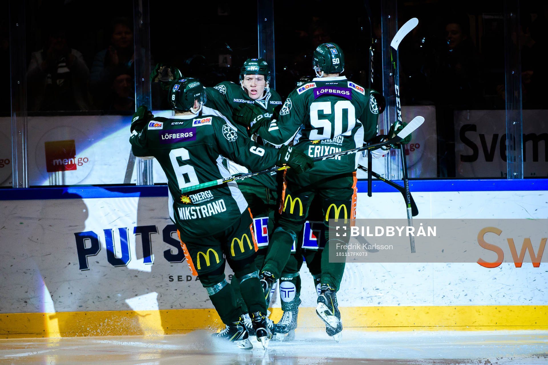 Färjestads Mikael Wikstrand, Gustav Rydahl och Sebastian