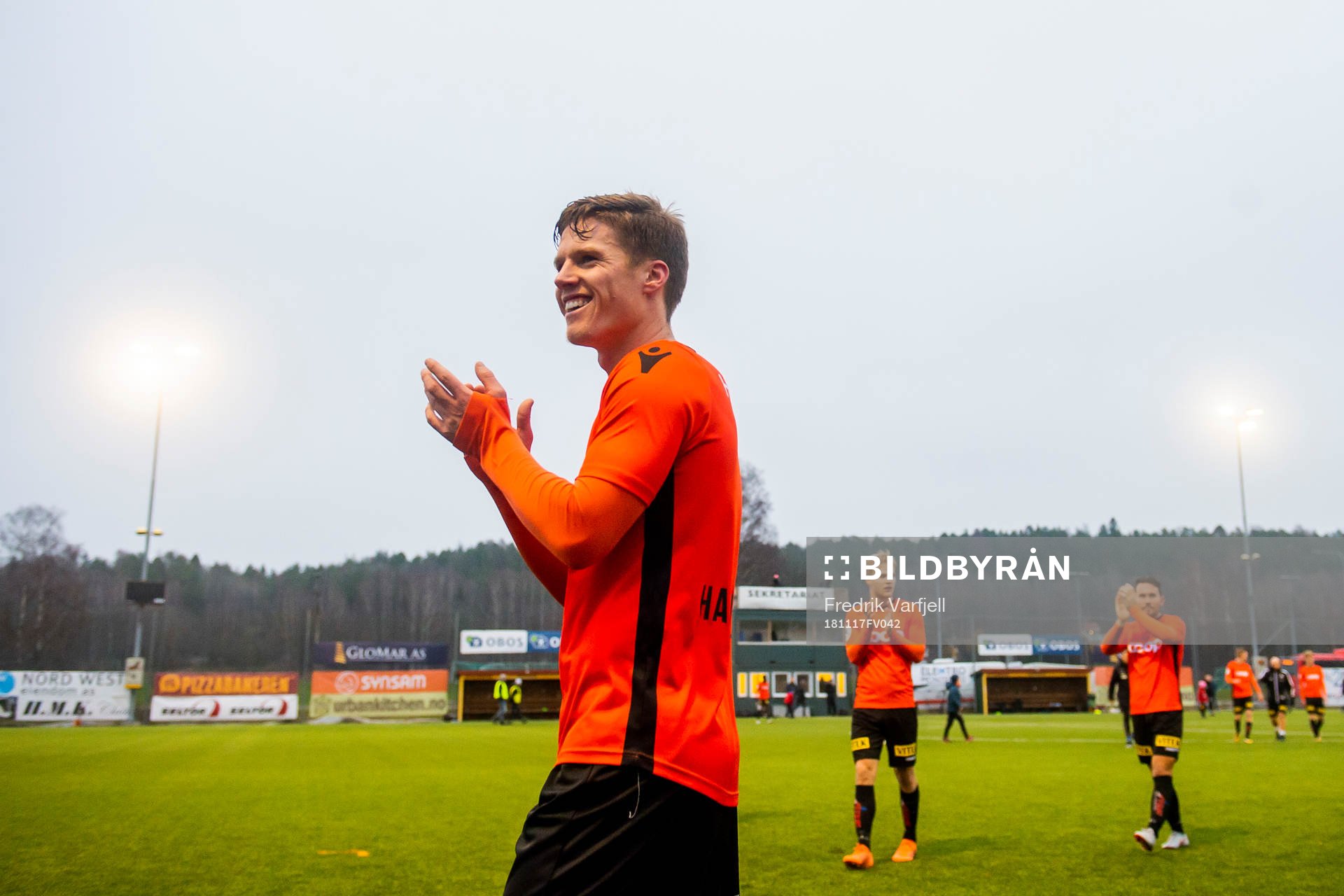 Kristoffer Hagen of Åsane celebrates