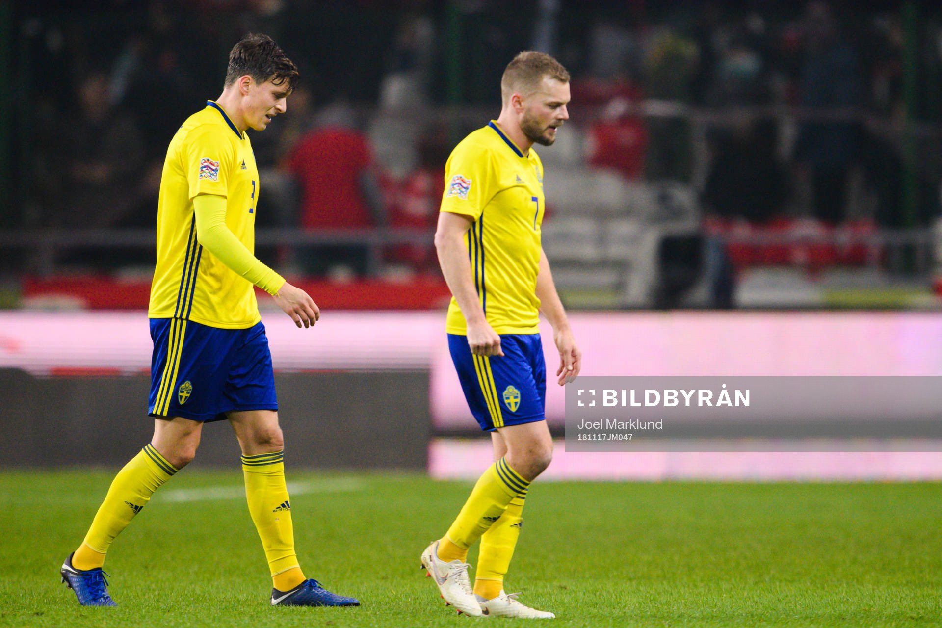 Victor Nilsson Lindelöf and Sebastian Larsson of Sweden