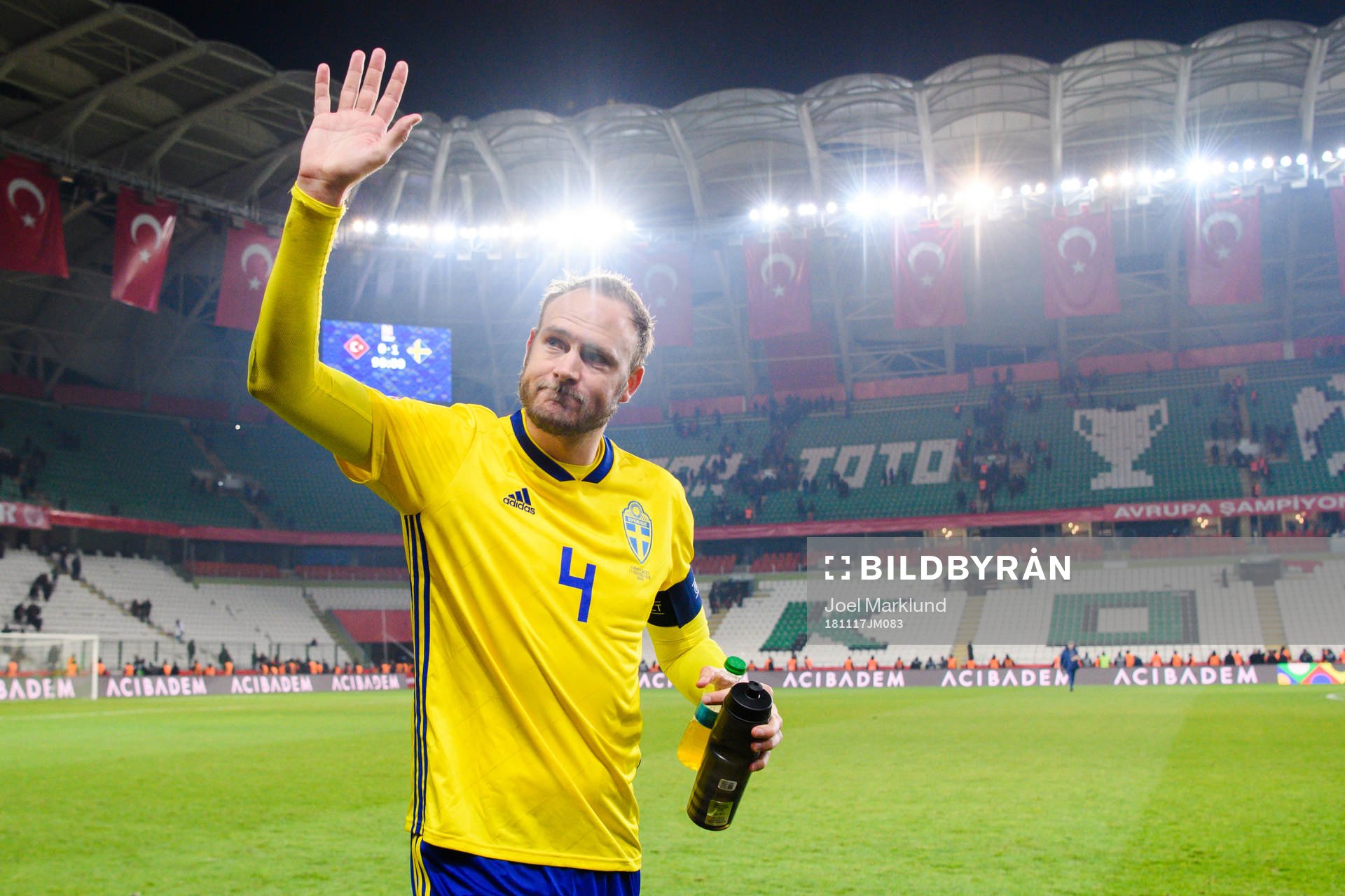 Andreas Granqvist of Sweden celebrates