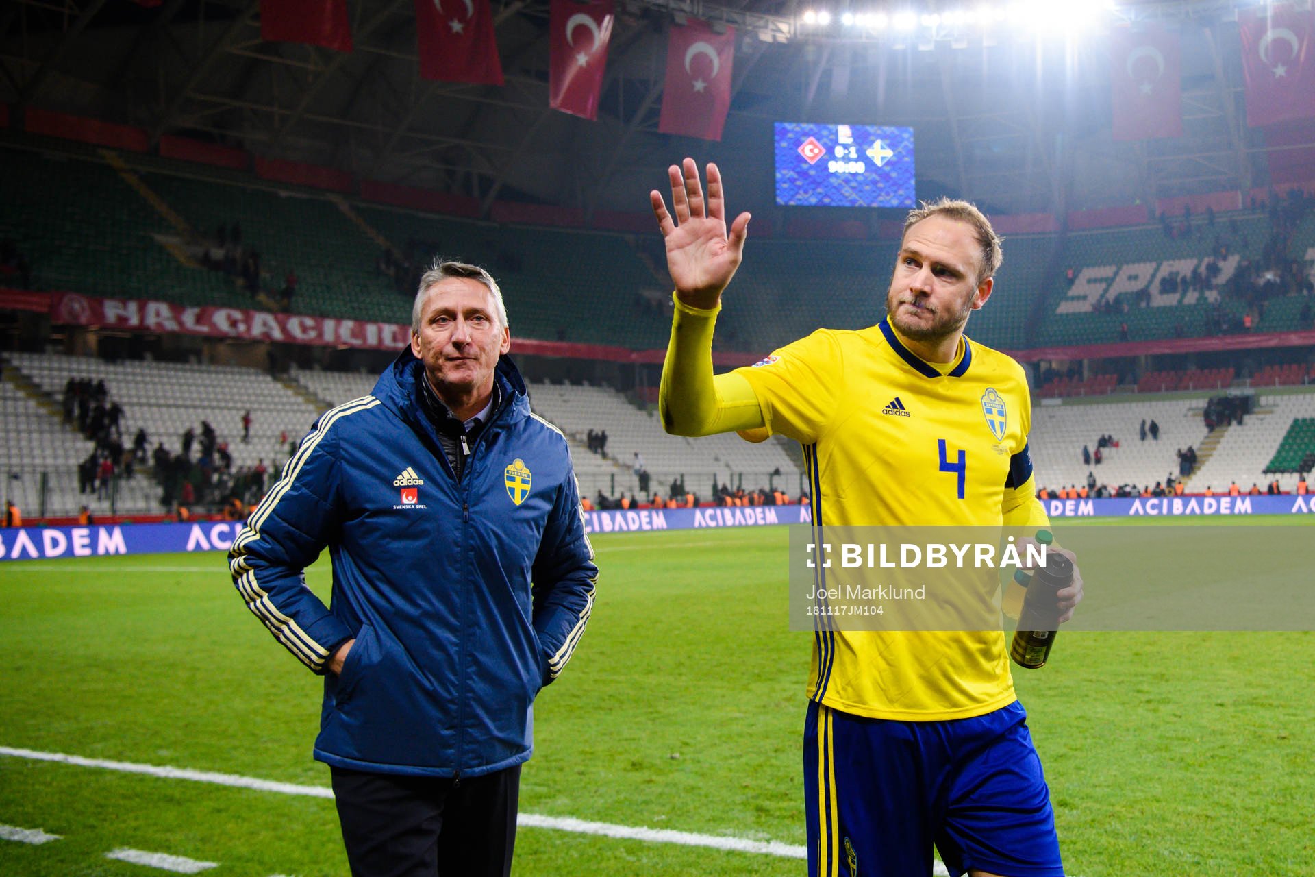Andreas Granqvist of Sweden celebrates