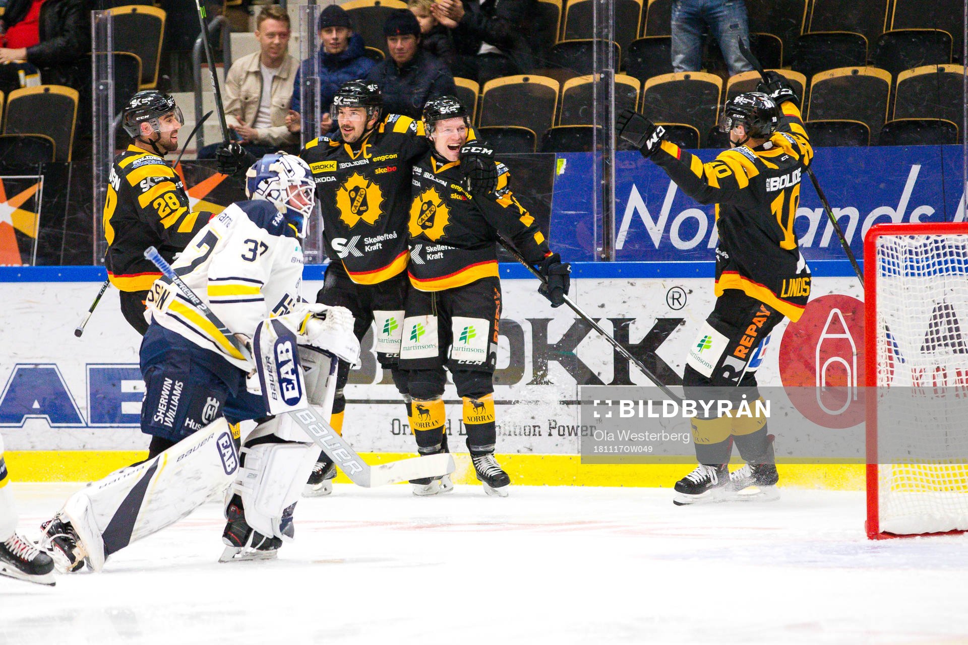 Skellefteås Mathis Olimb, Jimmie Ericsson, Johan Alm och