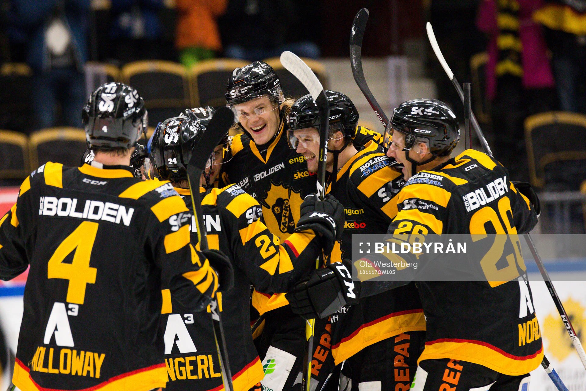 Skellefteås Albin Eriksson, Andreas Wingerli , Filip