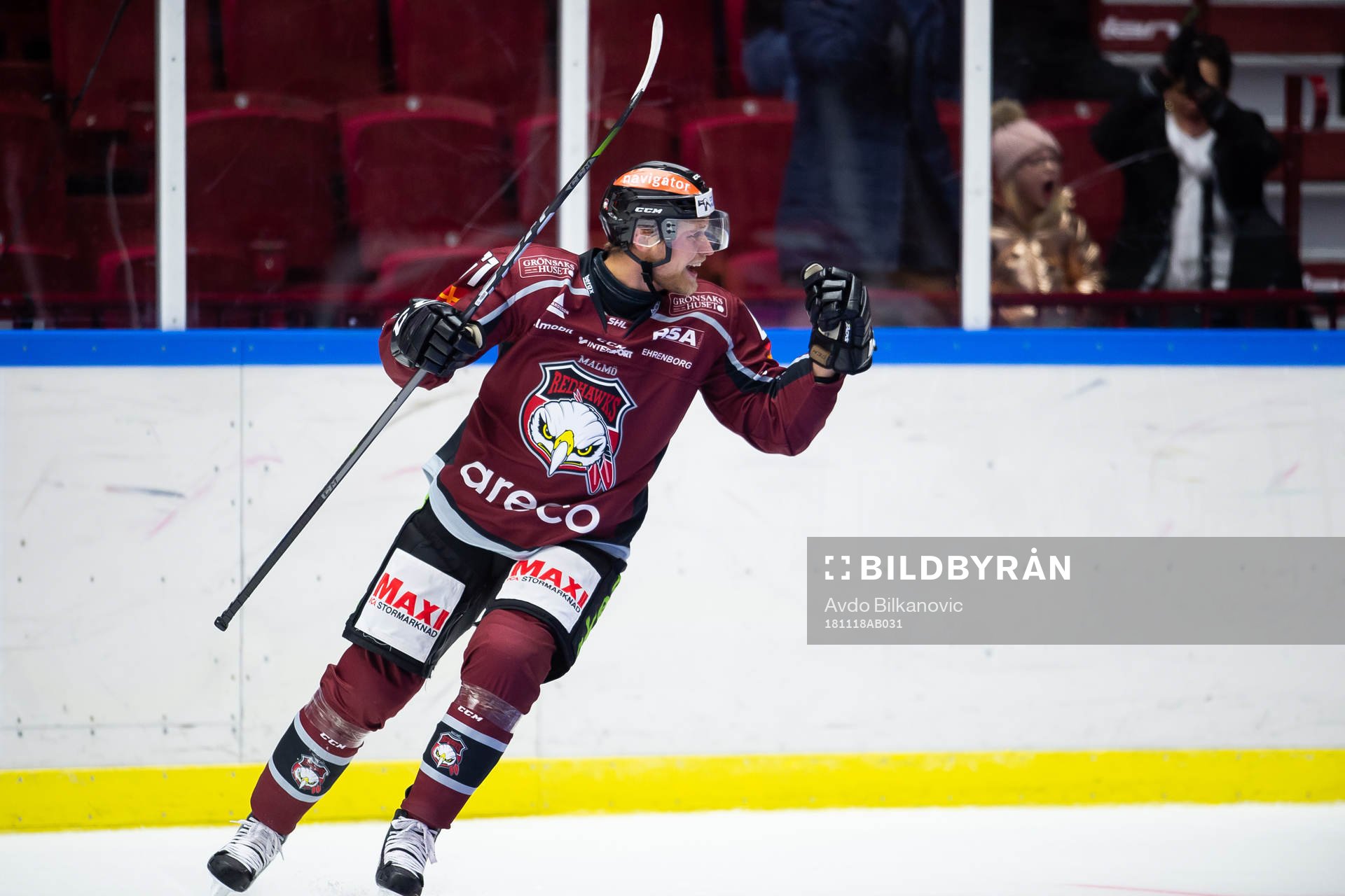 Malmö Redhawks Martin Janohls jublar