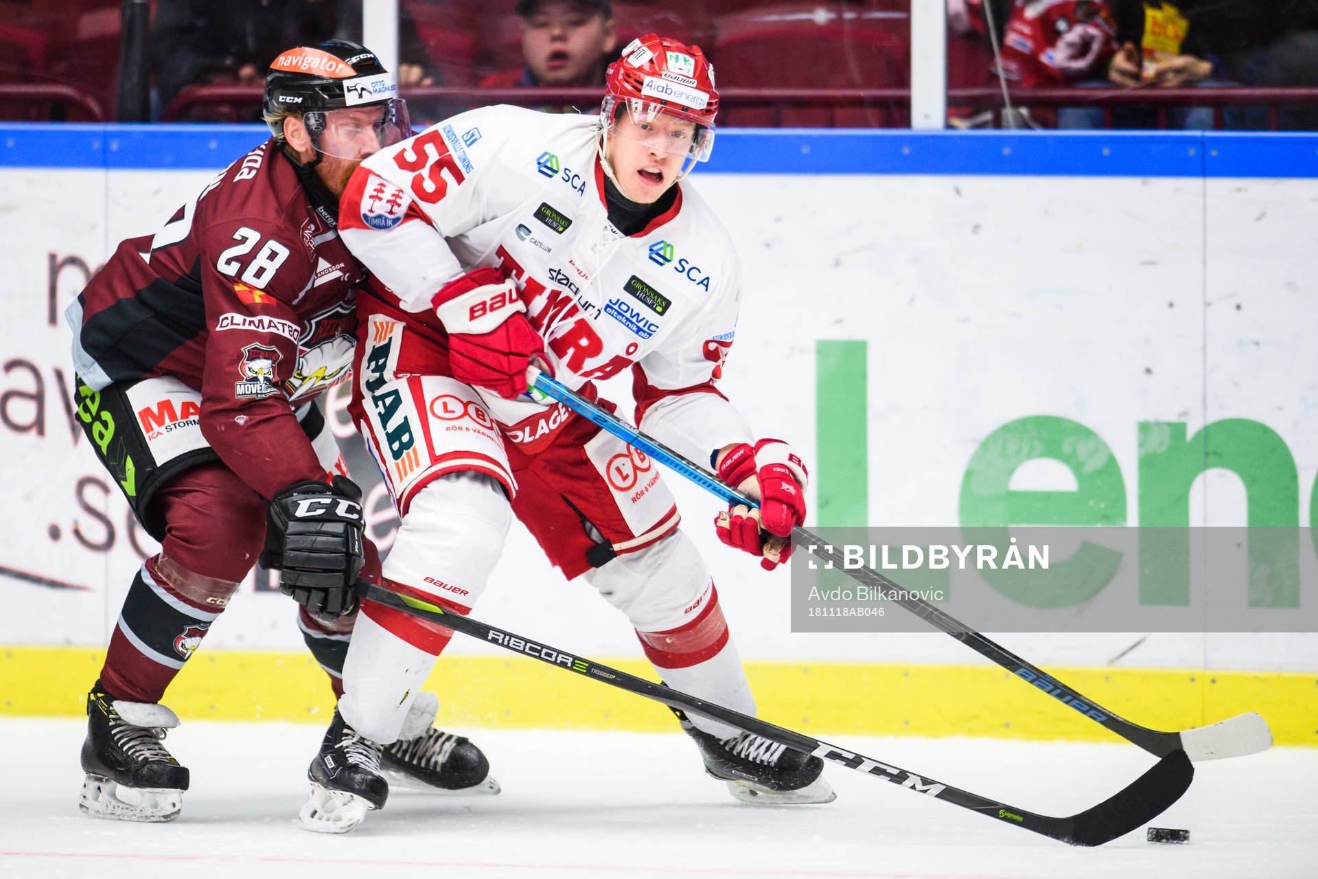 Timrås Vilmos Gallo och Malmö Redhawks Jens Olsson