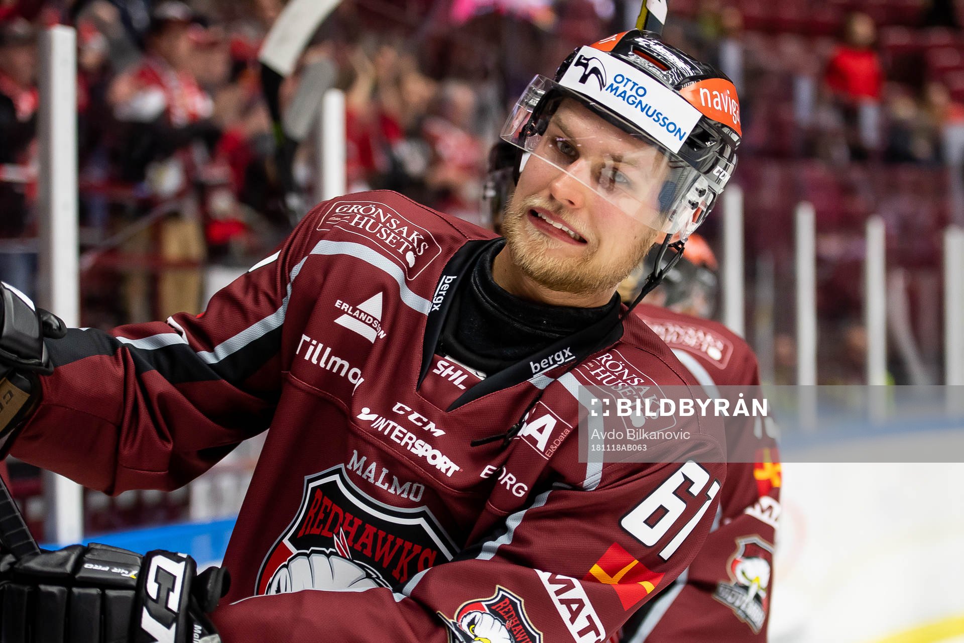 Malmö Redhawks Martin Janohls jublar