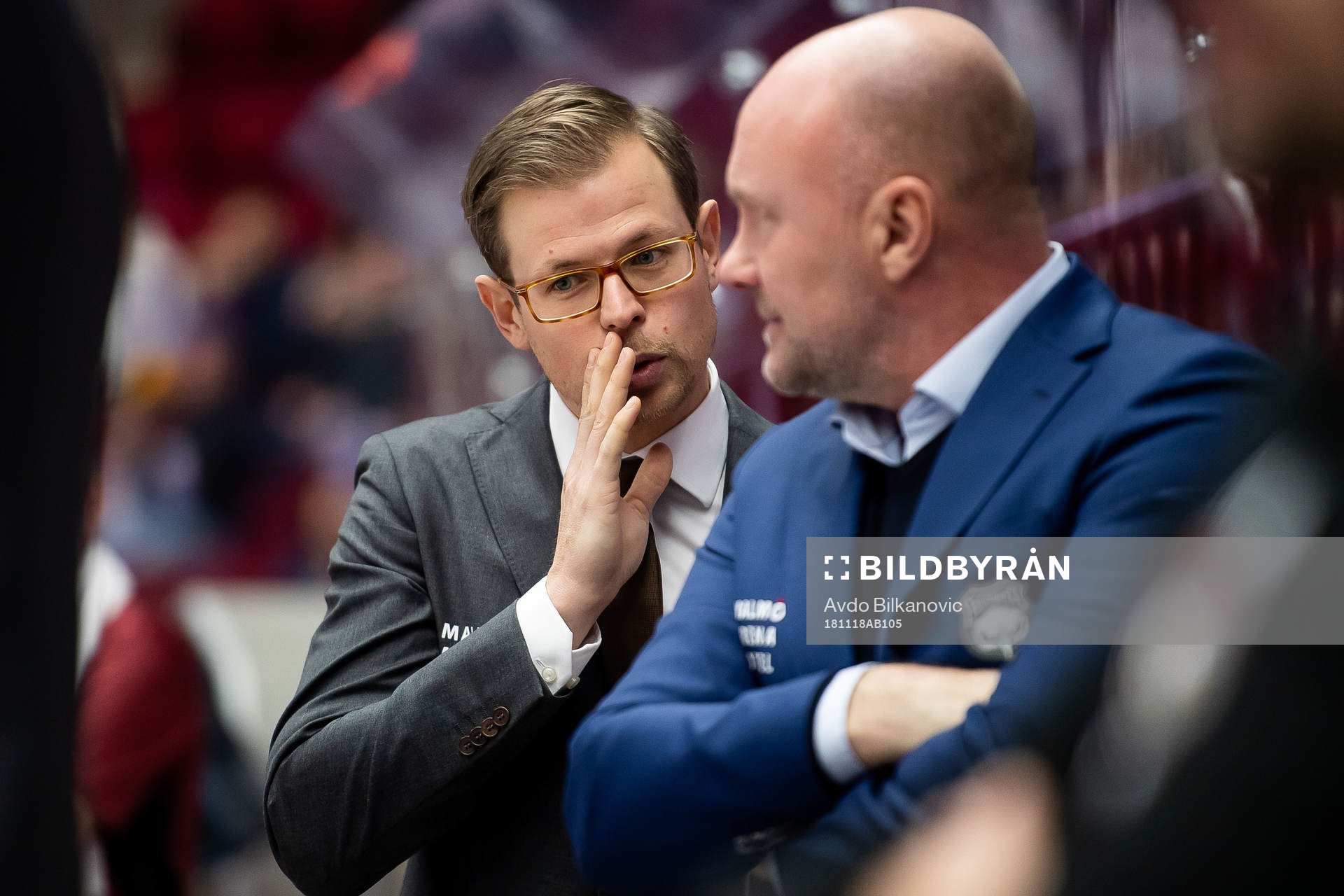 Malmö Redhawks tränare Peter Andersson och assisterande