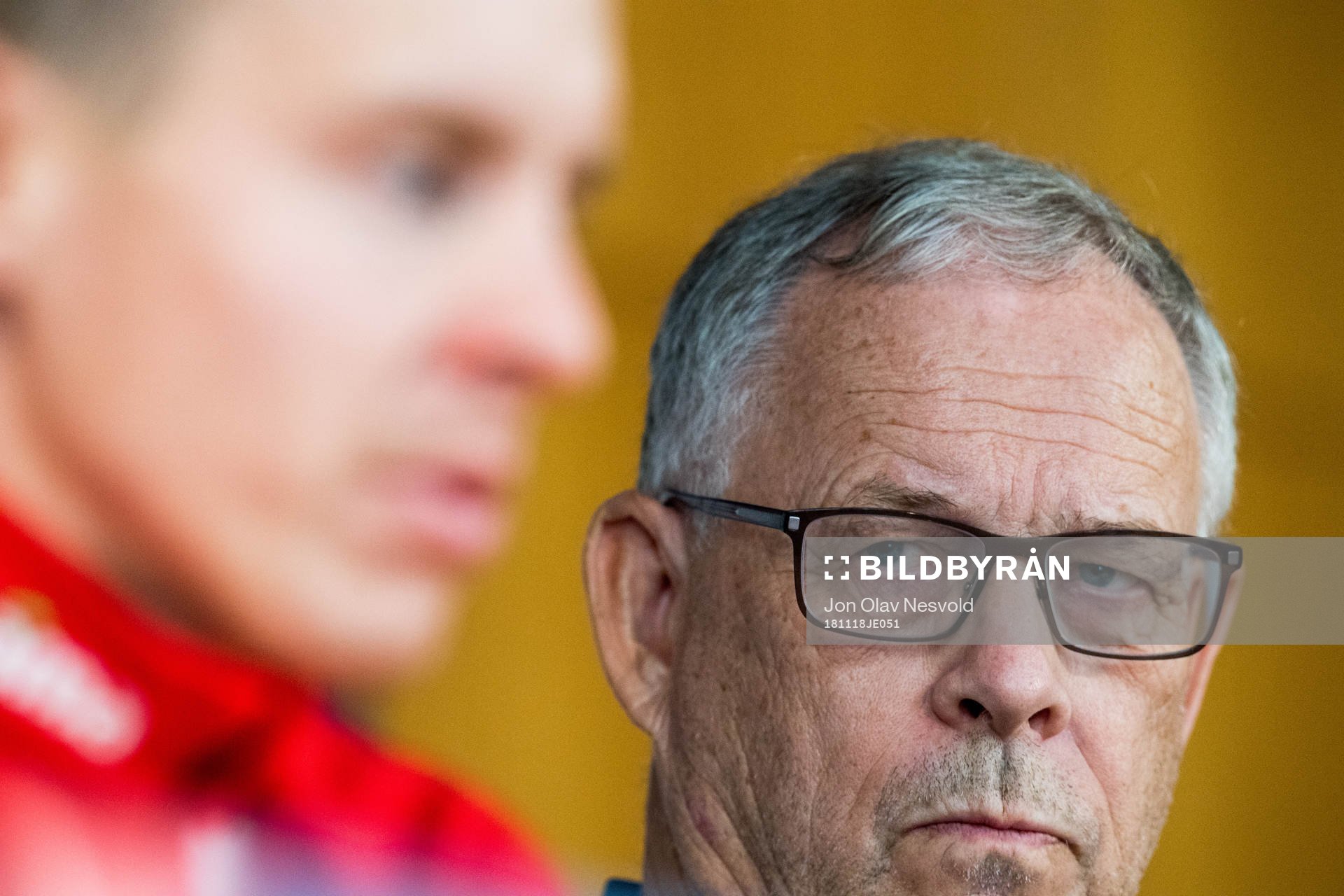 Stefan Johansen and Lars Lagerbäck, head coach of Norway