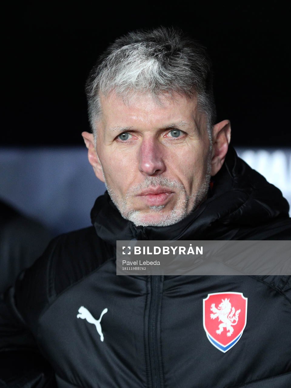 head coach Jaroslav Silhavy of Czech Republic is seen