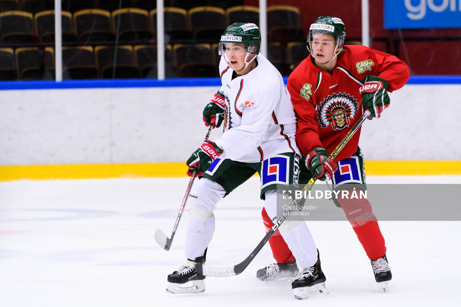 Frölundas Joel Mustonen och Filip Westerlund