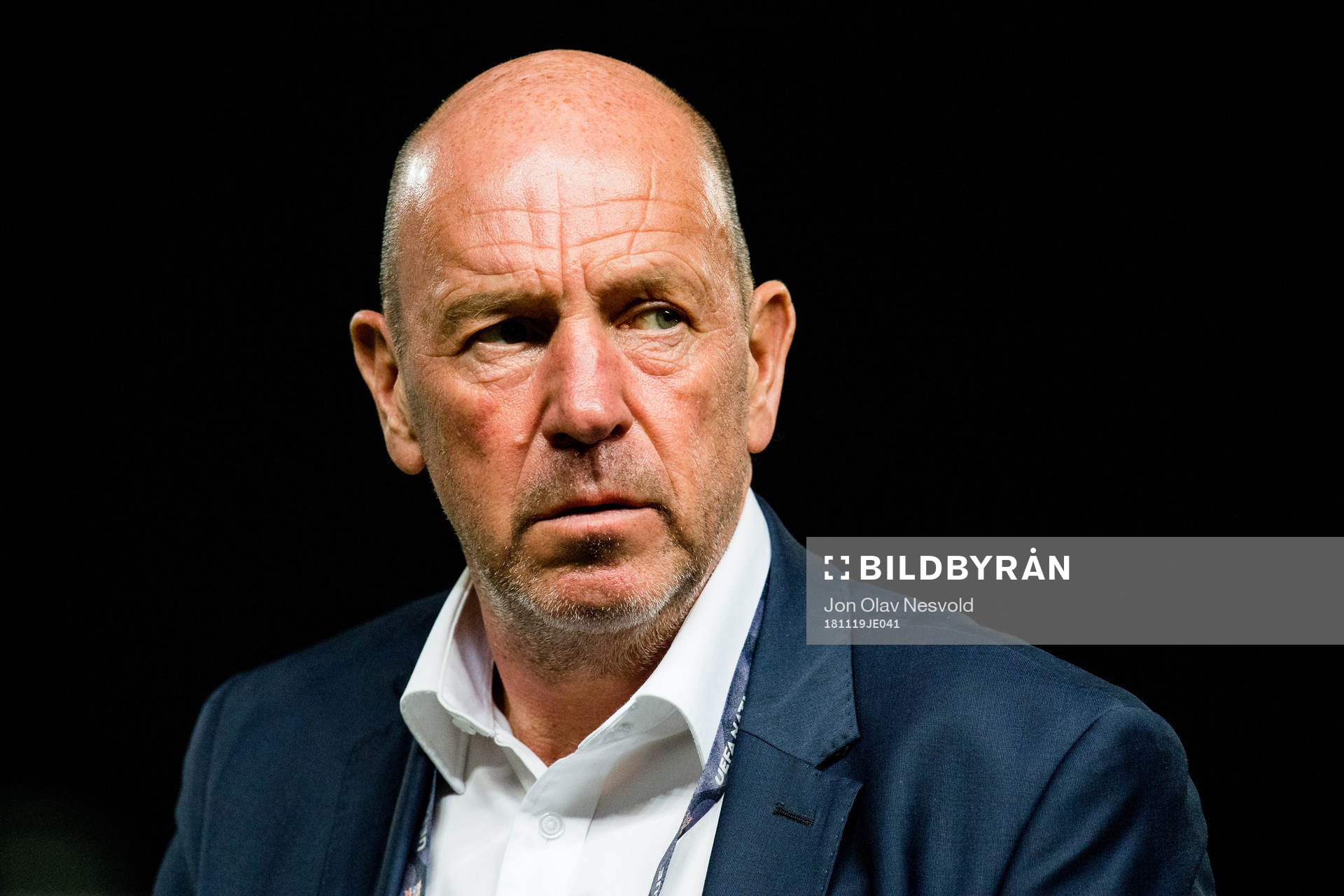 Nils Johan Semb, sports director of Norway, ahead of the Nations League match between Cyprus and Norway on November 19, 2018 in Nicosia.