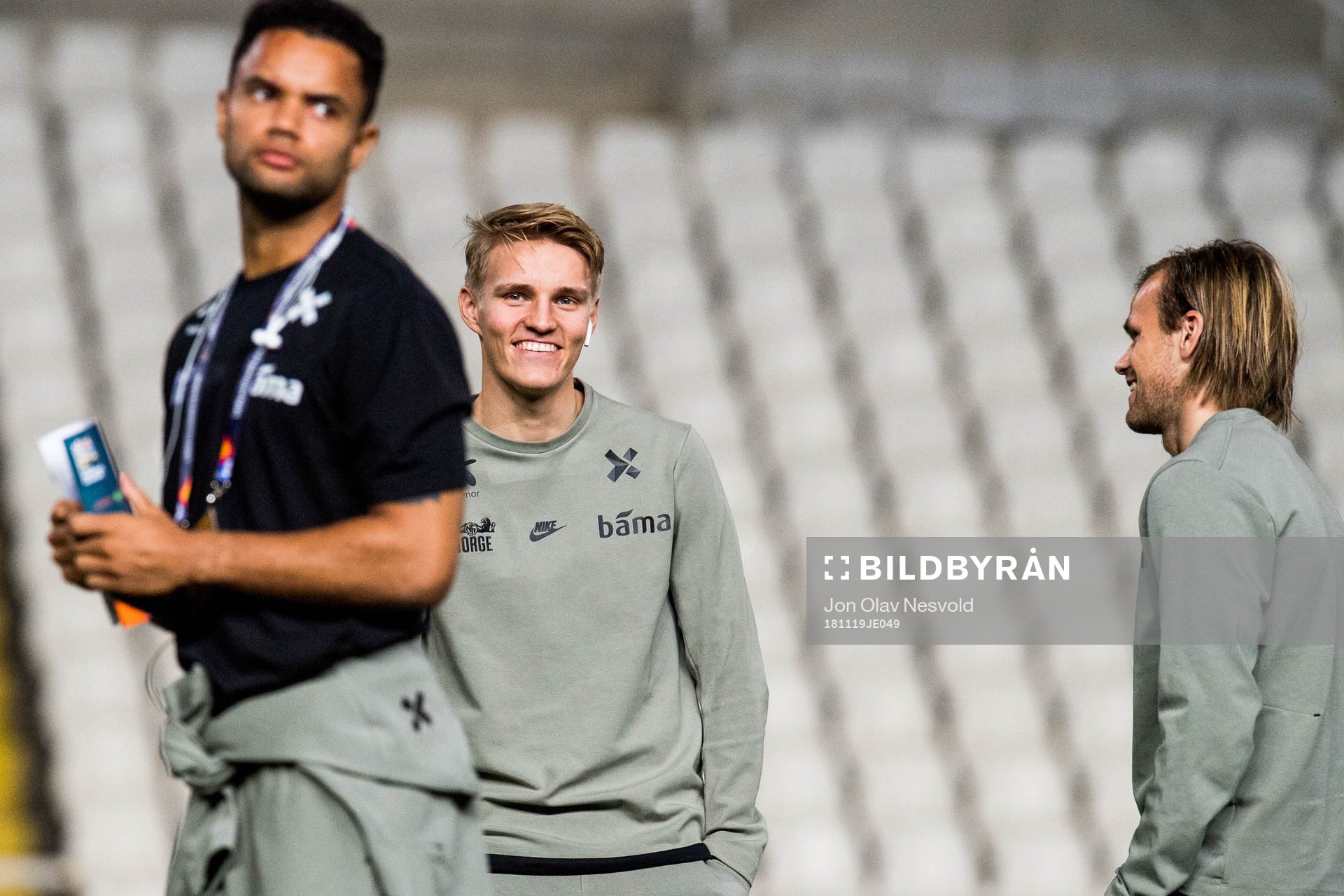 Goalkeeper Sten Grytebust, Martin Ødegaard and Iver Fossum