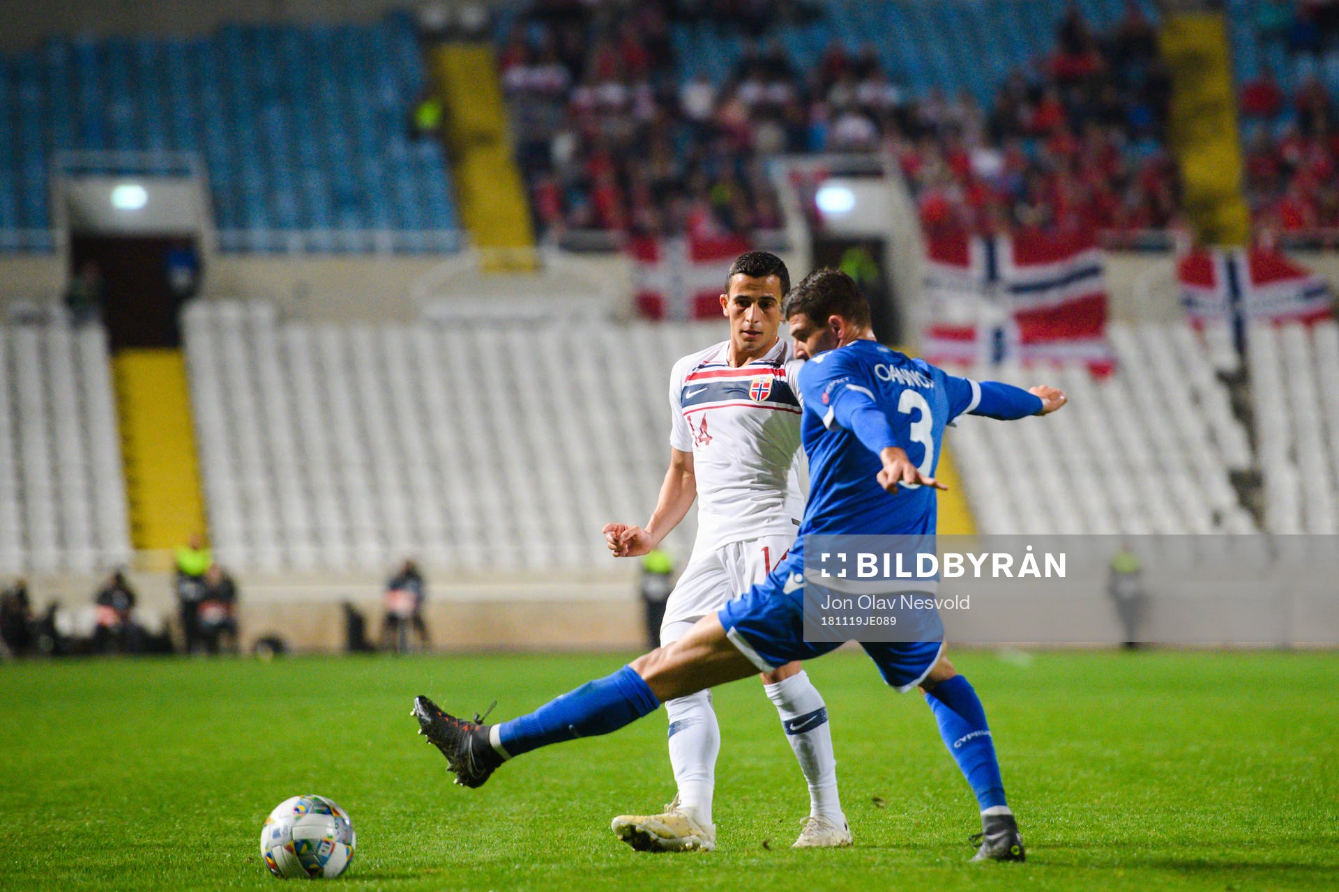Omar Elabdellaoui of Norway and Nicholas Ioannou of Cyprus