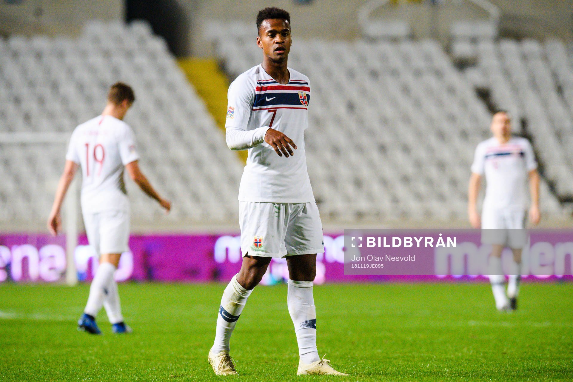 Ola Kamara of Norway looks dejected