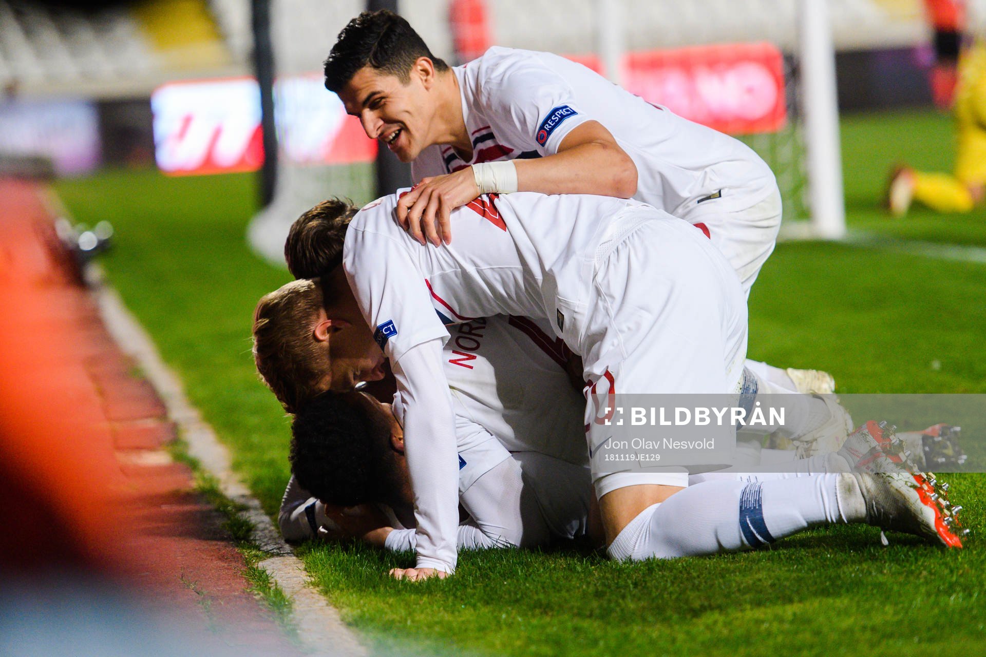 Ola Kamara, Martin Ødegaard and Tarik Elyounoussi of