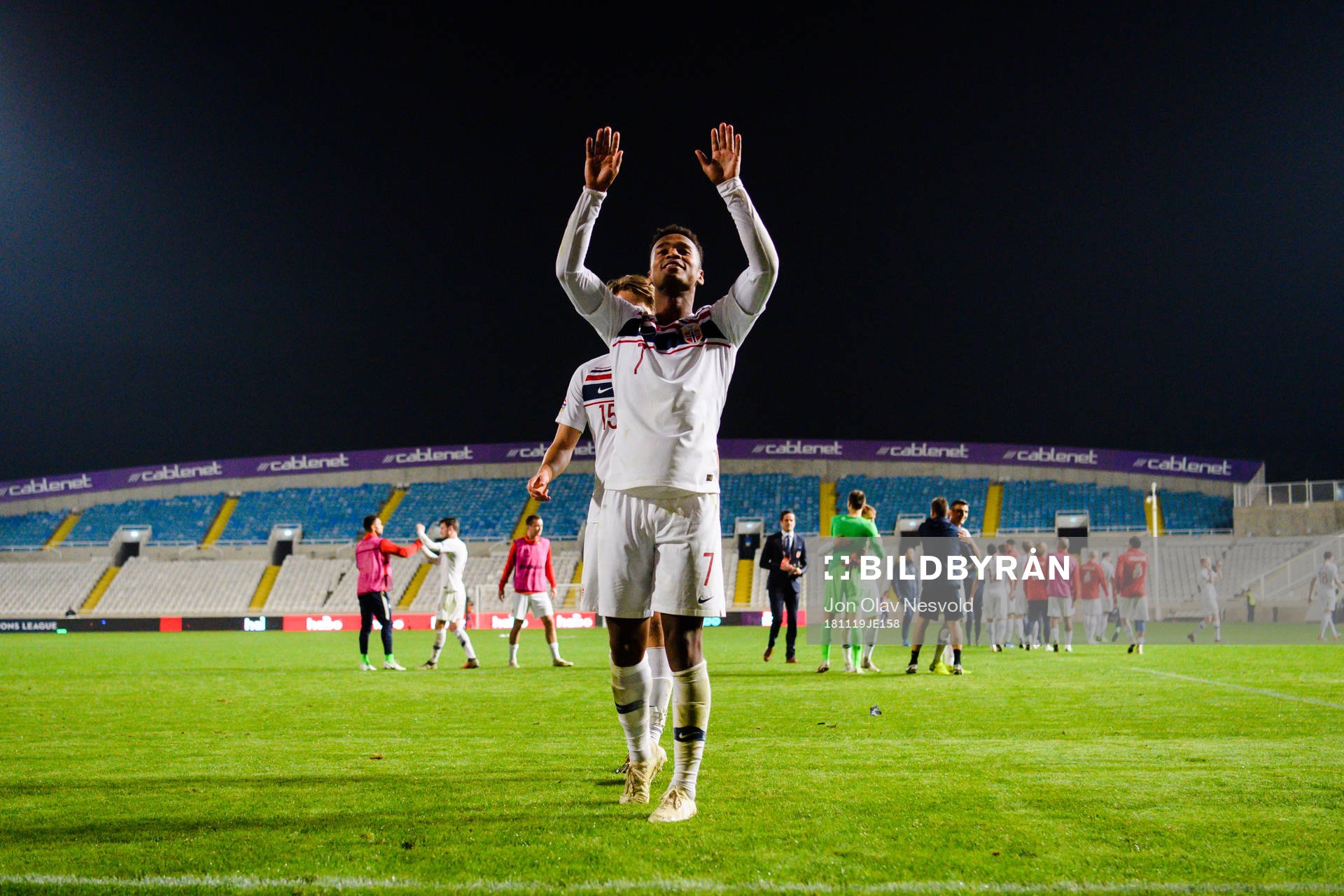 Ola Kamara of Norway celebrates