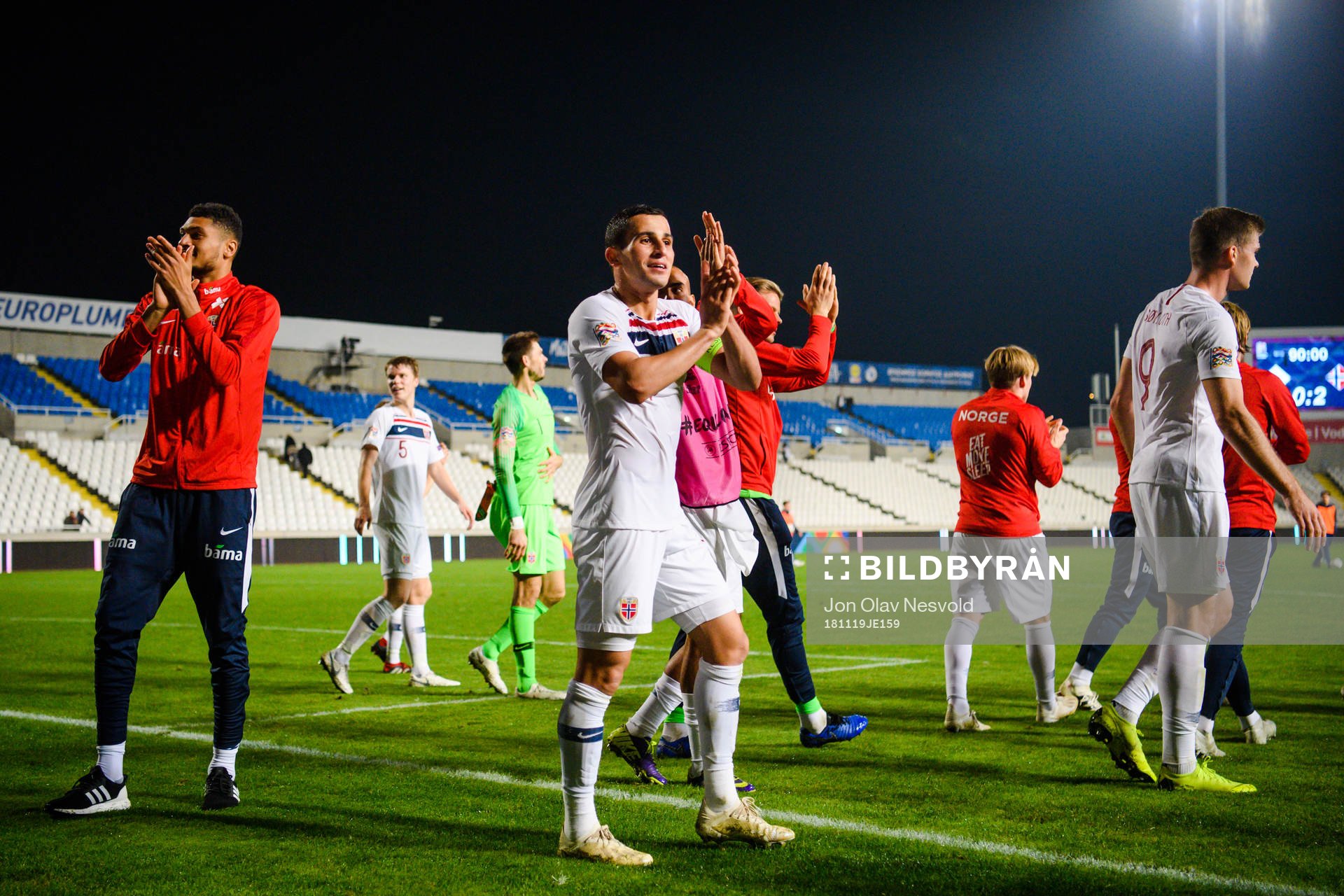 Omar Elabdellaoui and Bjørn Maars Johnsen of Norway