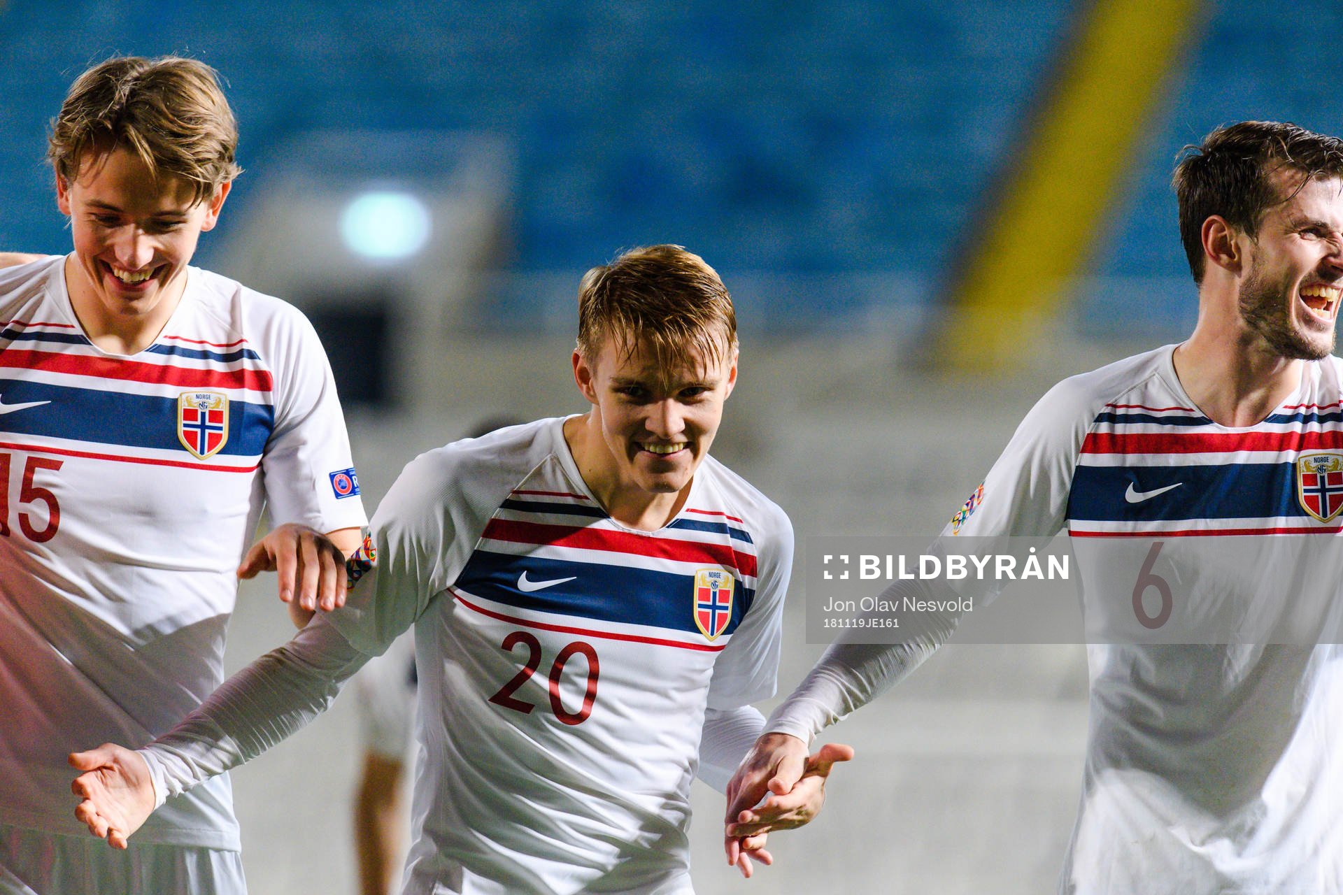 Sander Berge,  Martin Ødegaard and Håvard Nordtveit of