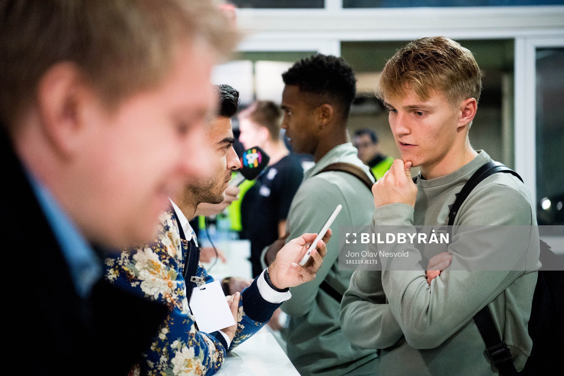 Ola Kamara and Martin Ødegaard of Norway