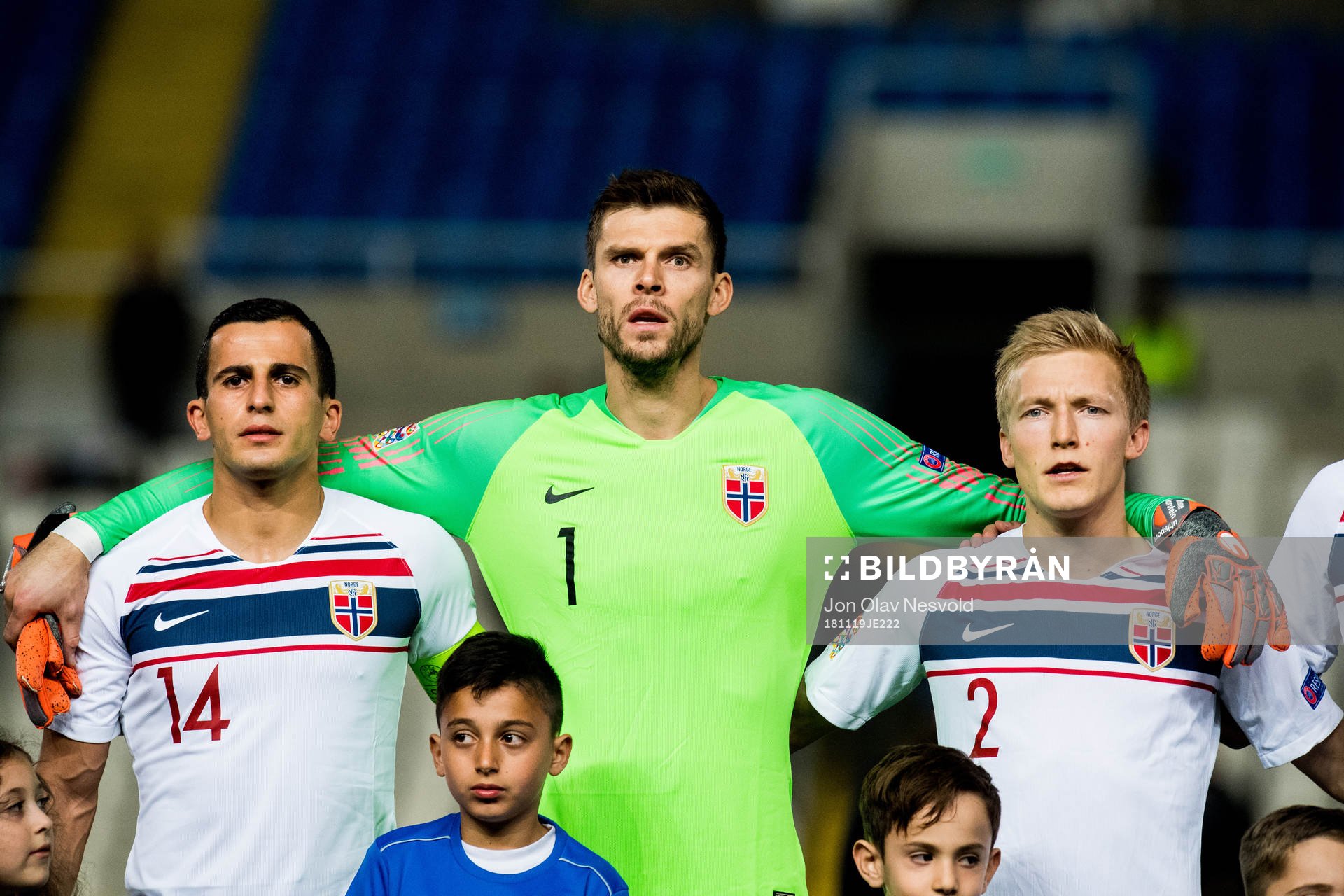 Omar Elabdellaoui, goalkeeper Rune Almenning Jarstein and
