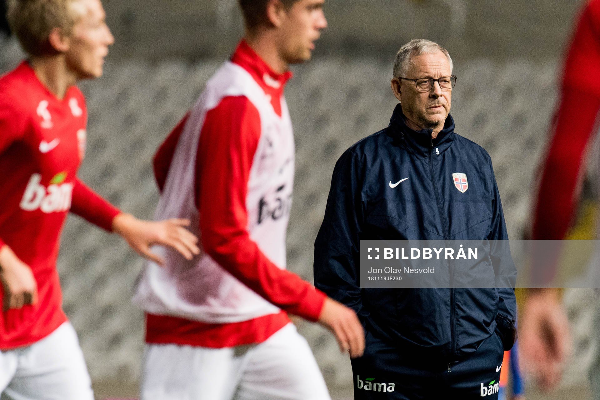 Lars Lagerbäck, head coach of Norway