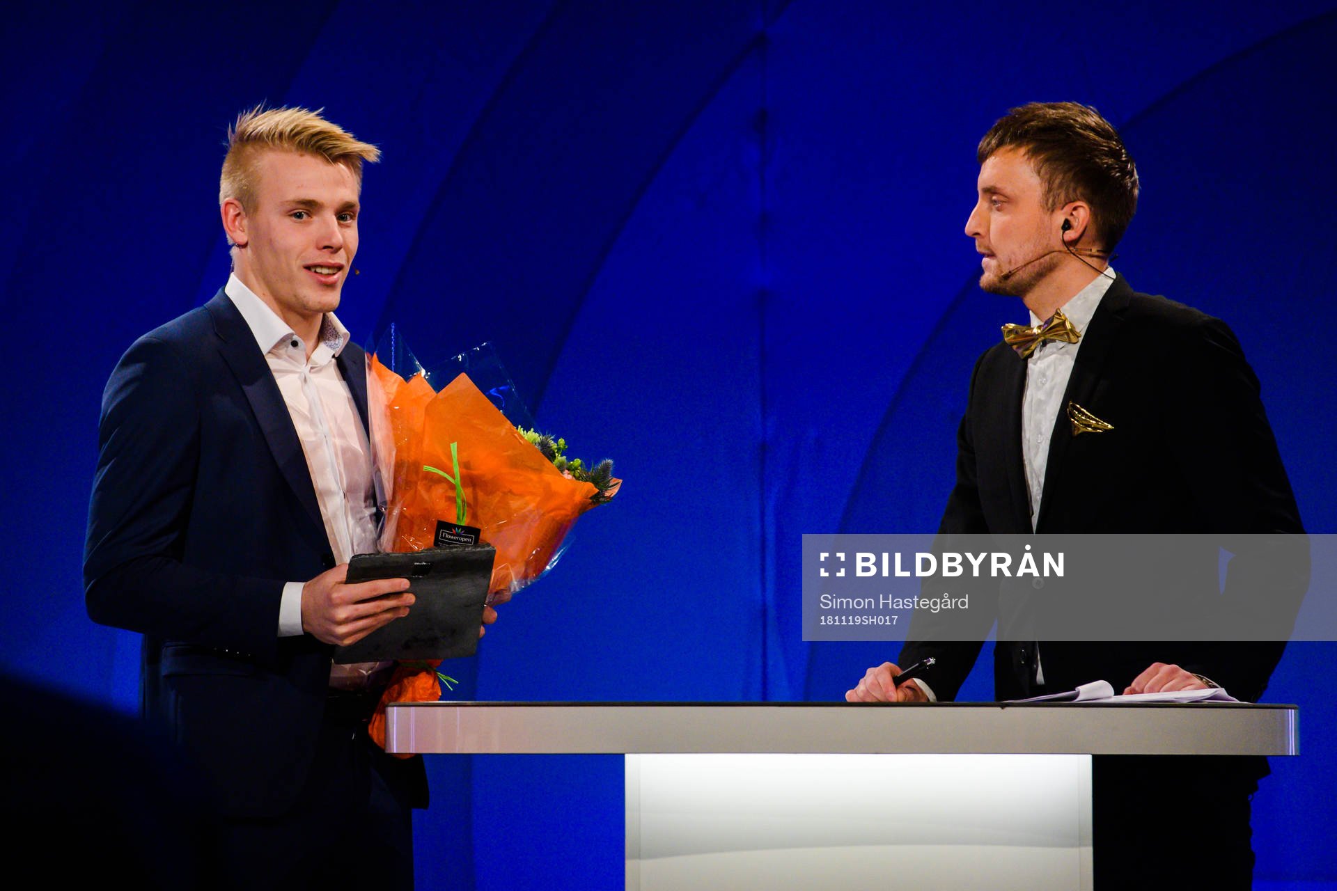 Norrköpings målvakt Isak Pettersson motar utmärkelsen