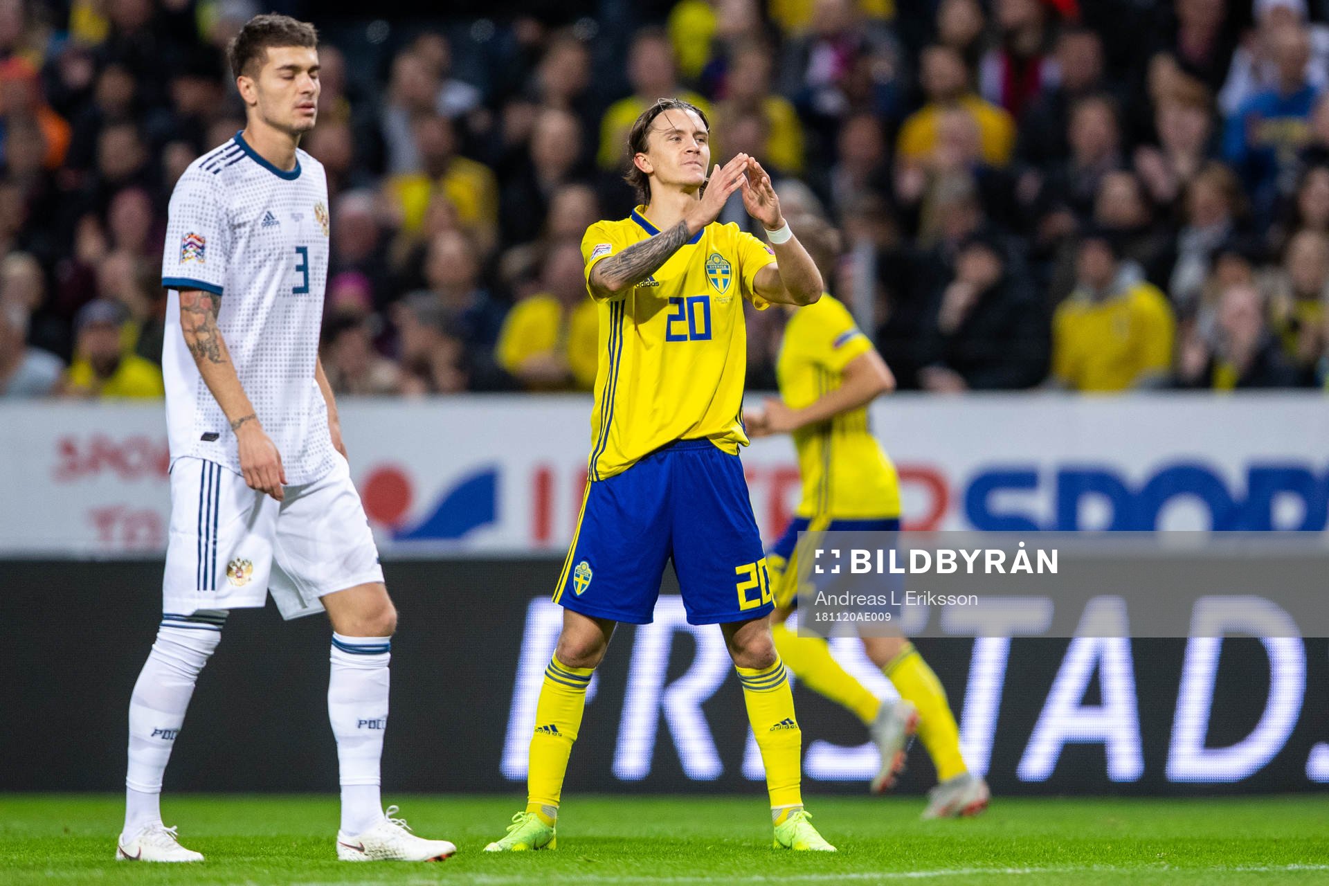 Kristoffer Olsson of Sweden looks dejected