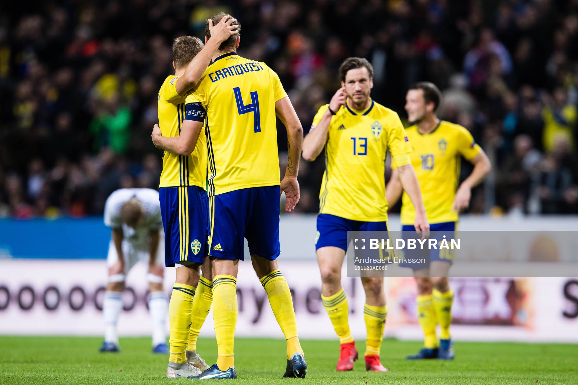 Ludwig Augustinsson, Andreas Granqvist and Gustav Svensson