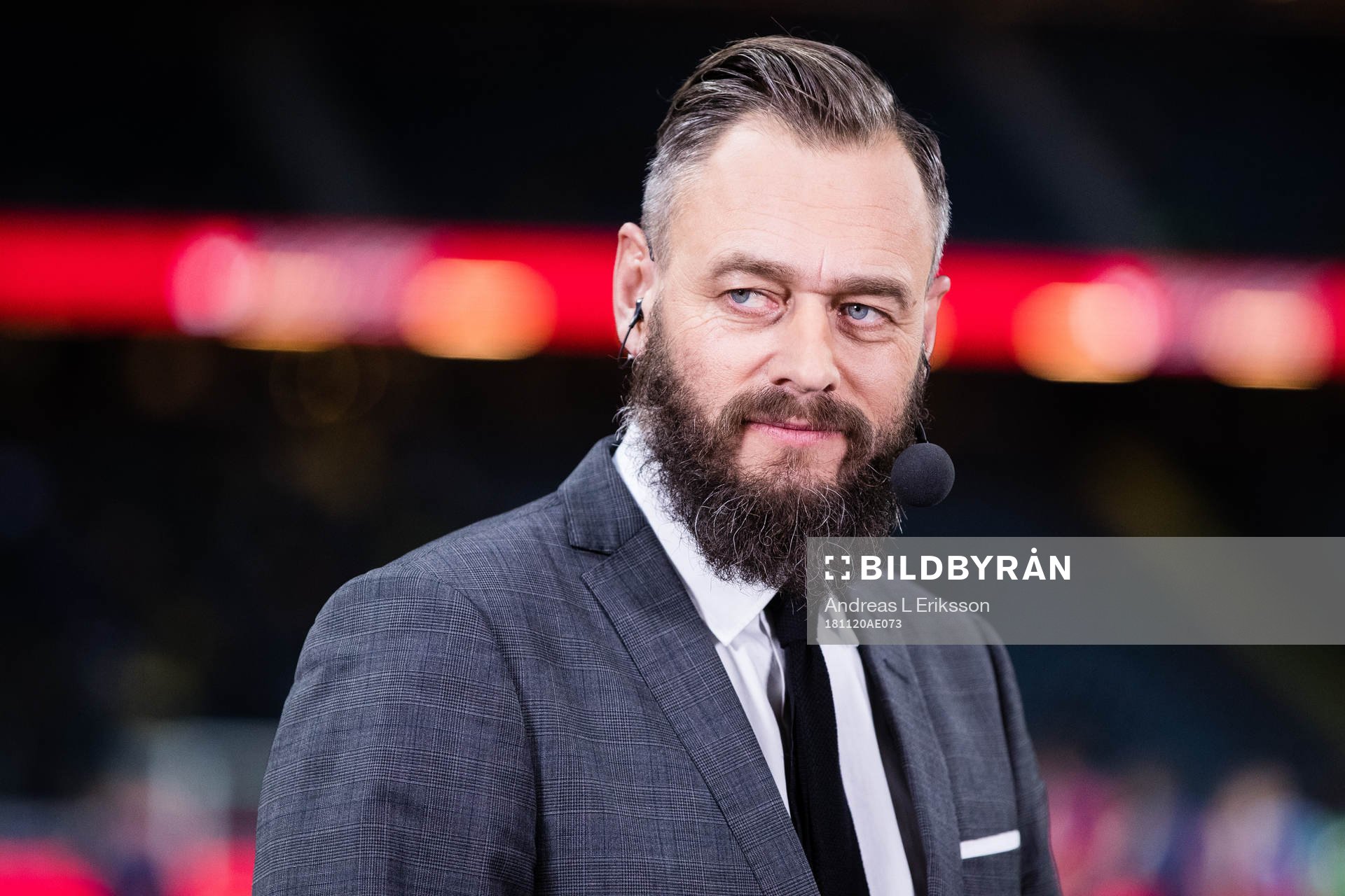 Olof Lundh of Cmore a head of the Nations League football