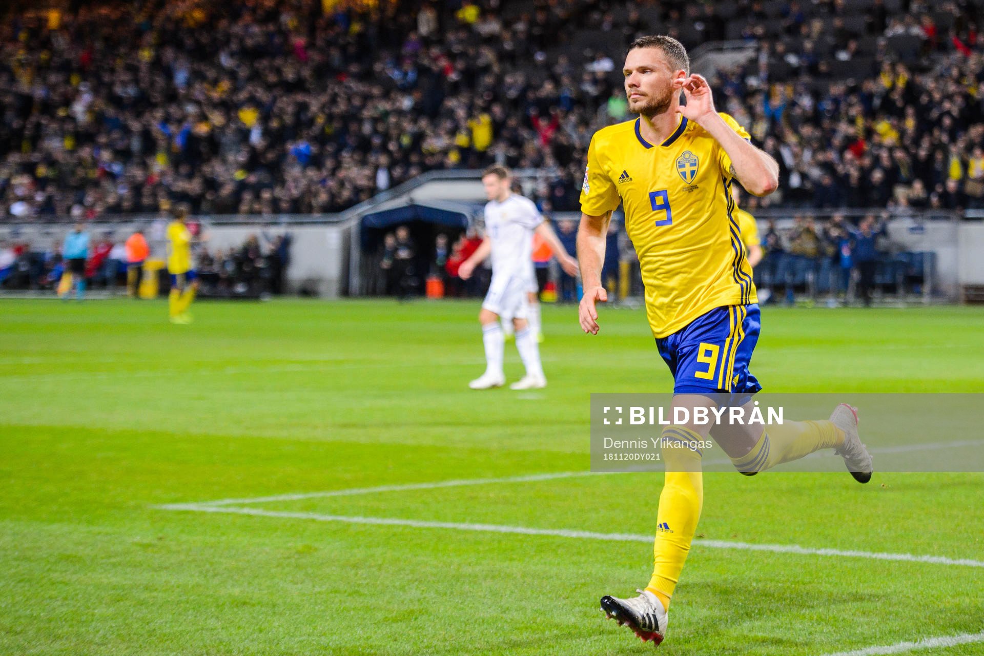 Marcus Berg of Sweden celebrates