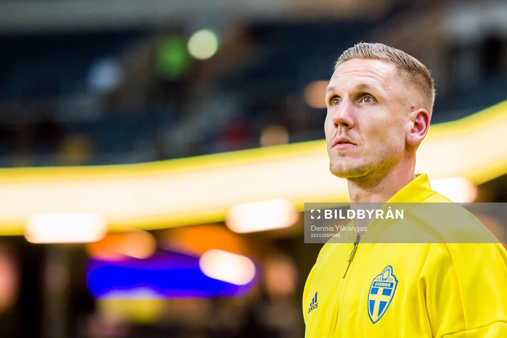 goalkeeper Robin Olsen of Sweden