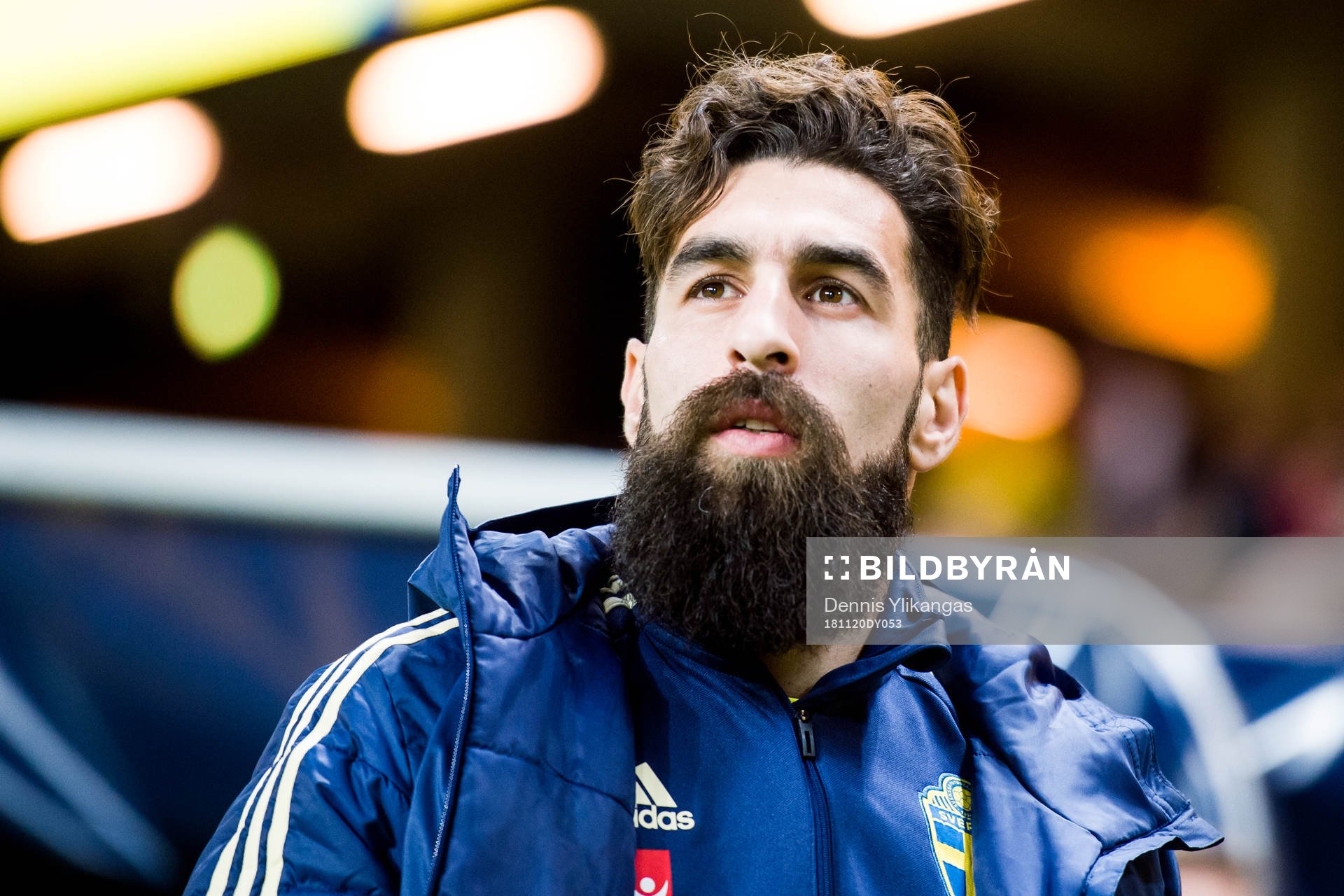 Jimmy Durmaz of Sweden ahead of the Nations League football match between Sweden and Russia on November 20, 2018 in Stockholm.