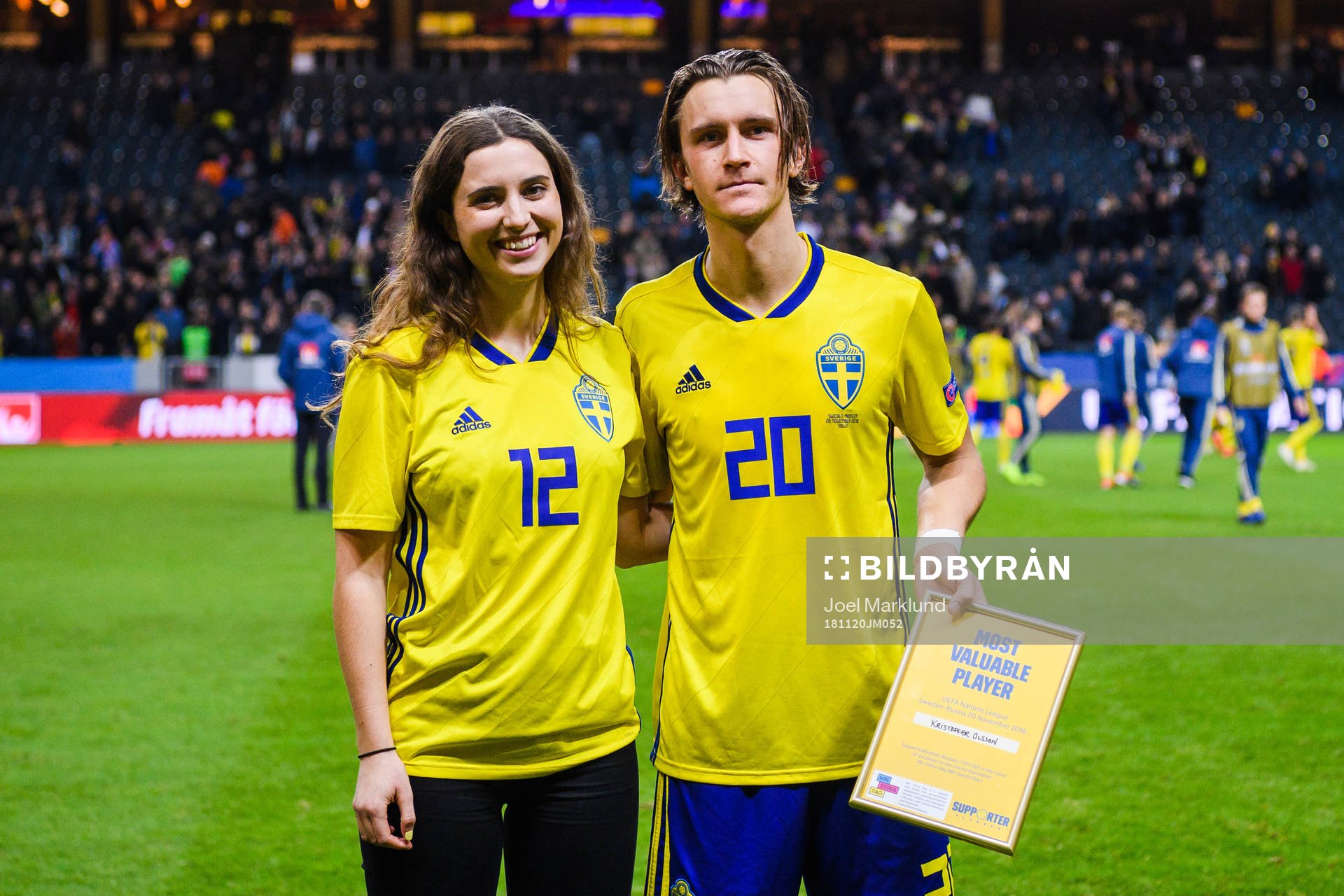 Kristoffer Olsson of Sweden receives MVP, most valuable