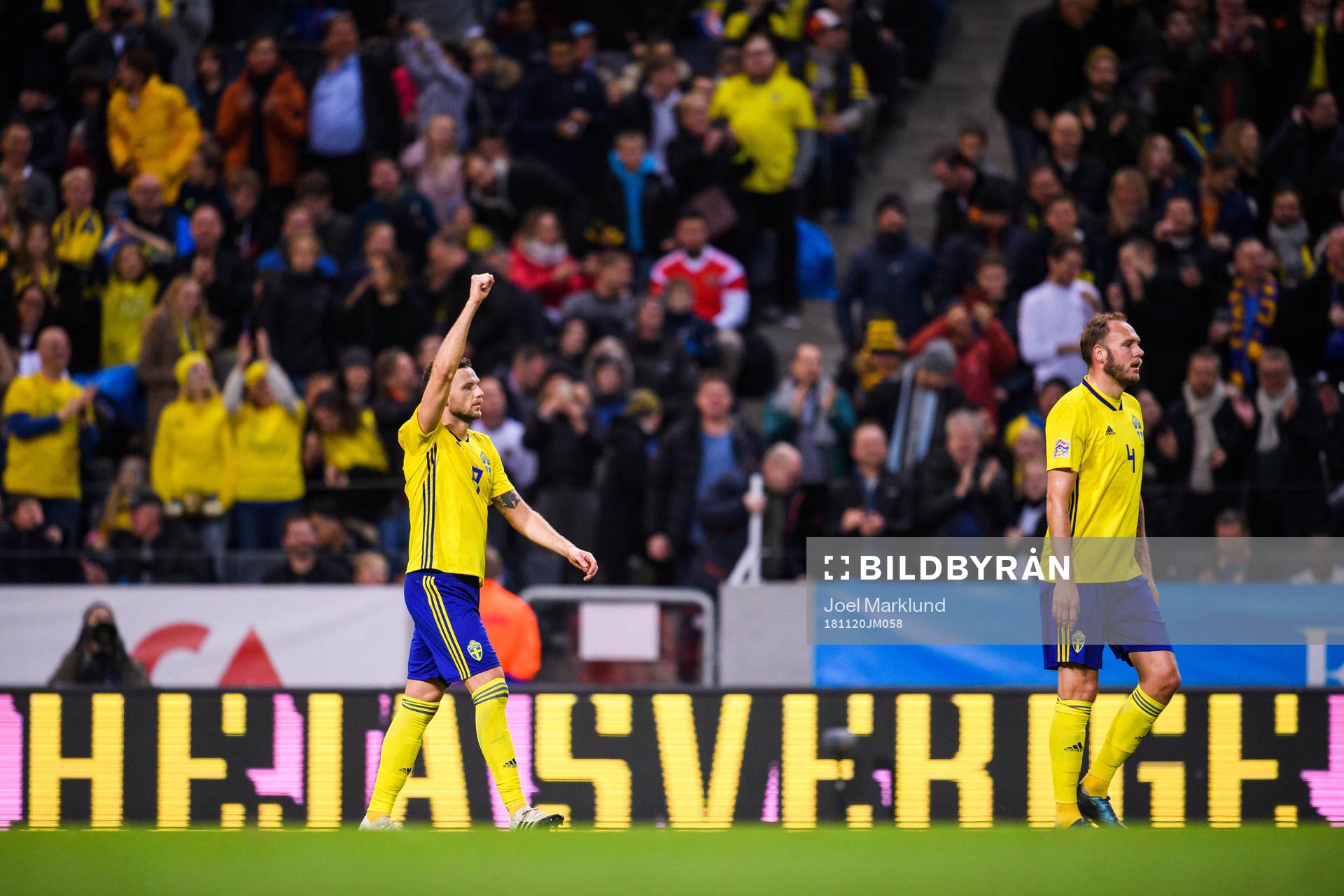 Marcus Berg of Sweden celebrates