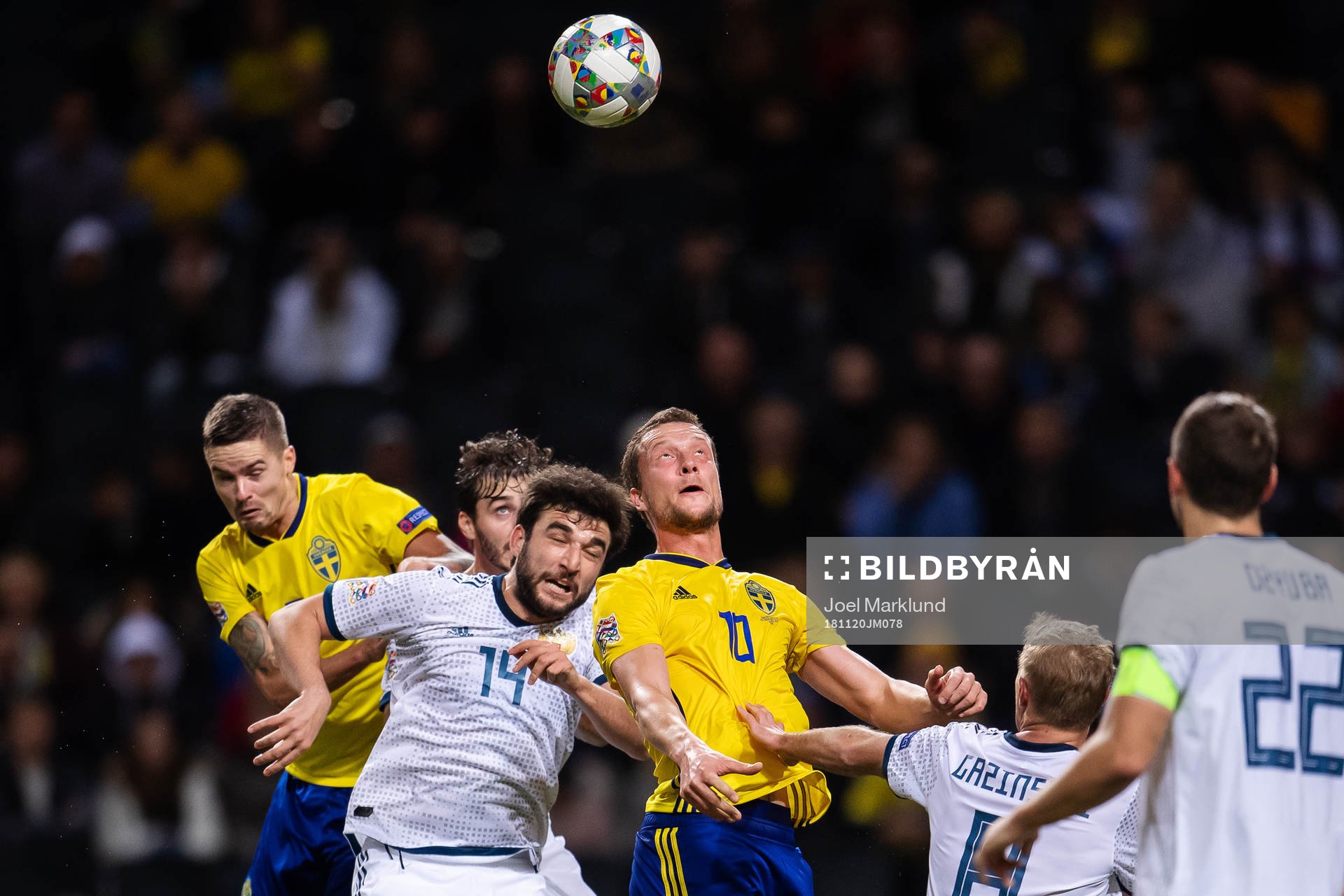 Mikael Lustig and Jakob Johansson of Sweden challenges