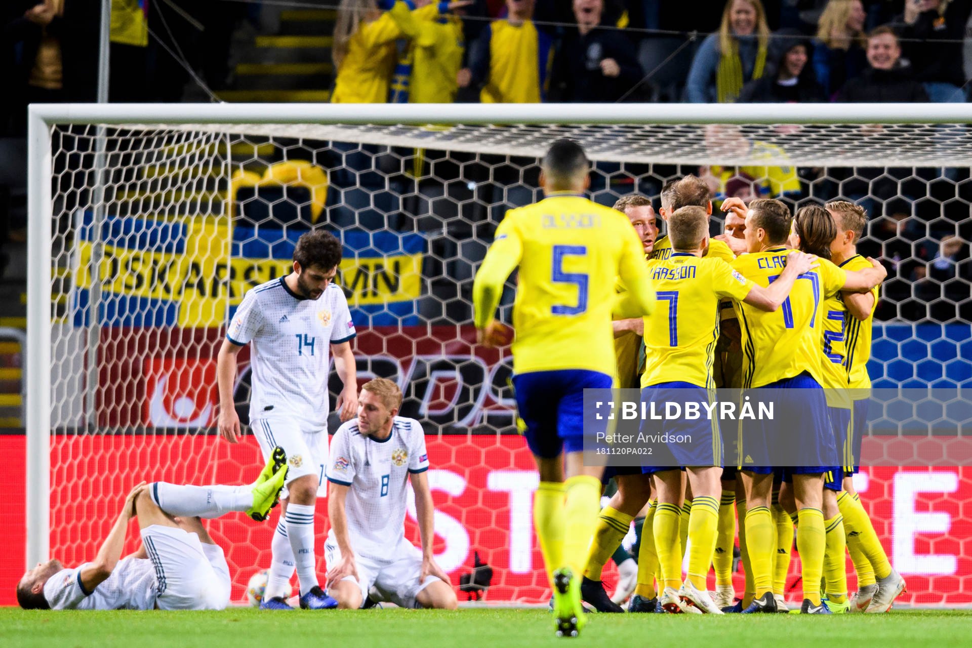 The players of Sweden celebrates