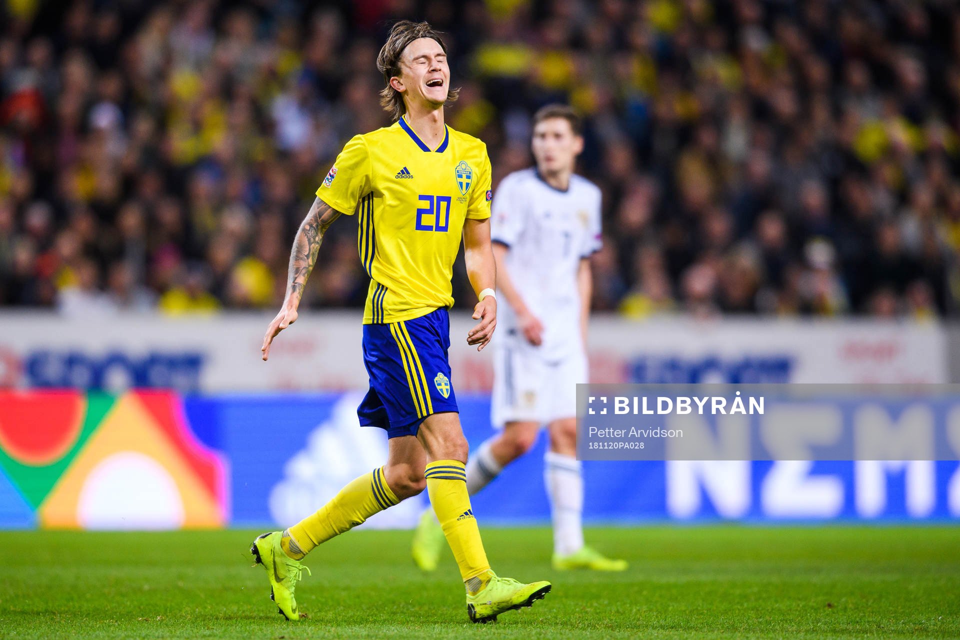 Kristoffer Olsson of Sweden looks dejected