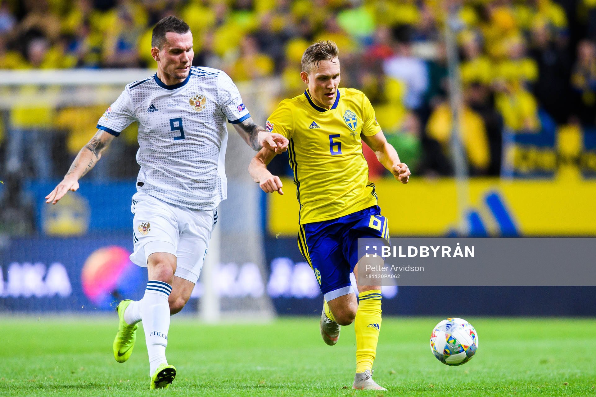 Anton Zabolotny of Russia and Ludwig Augustinsson of Sweden